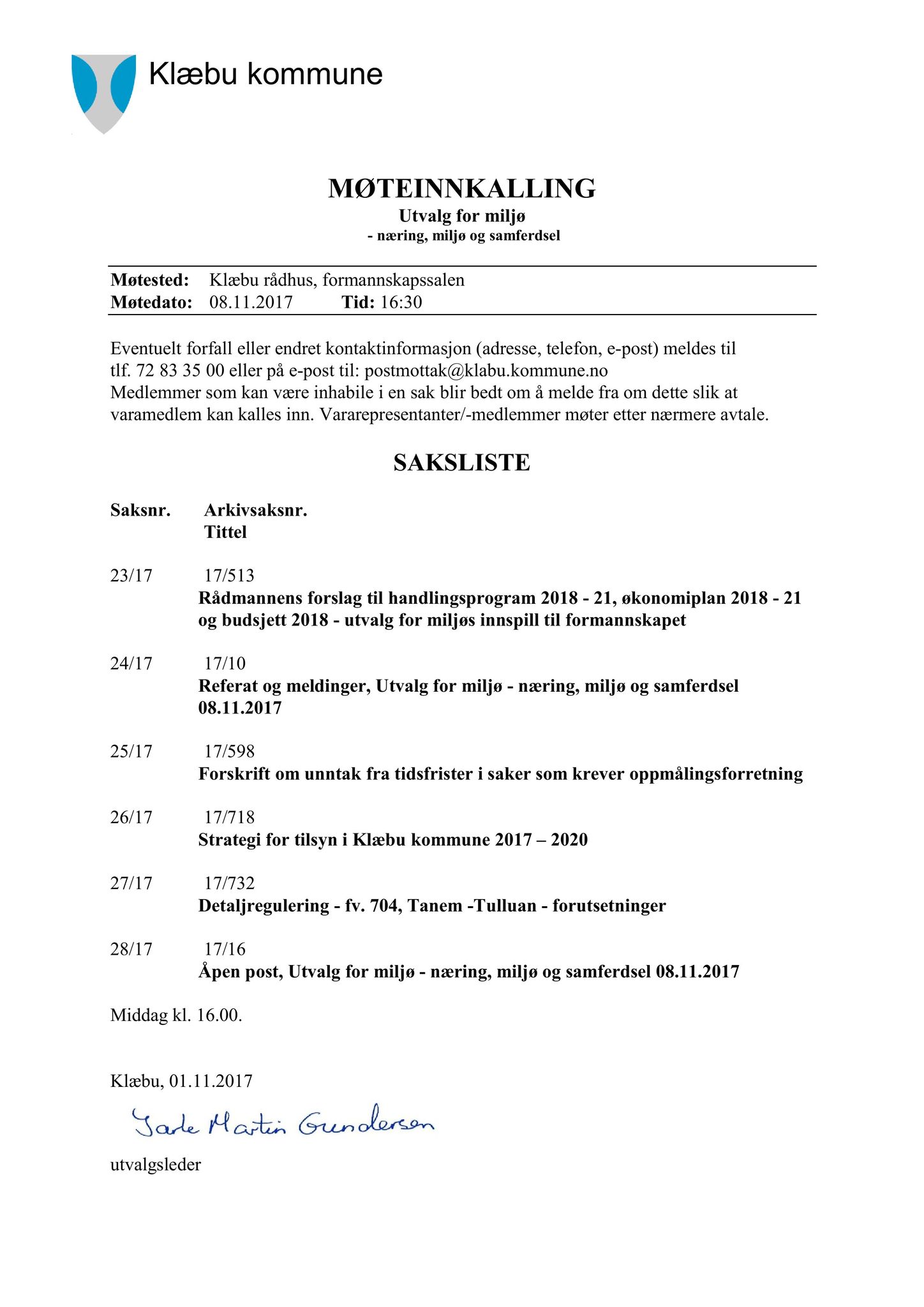 Klæbu Kommune, TRKO/KK/06-UM/L004: Utvalg for miljø - Møtedokumenter 2017, 2017, p. 790