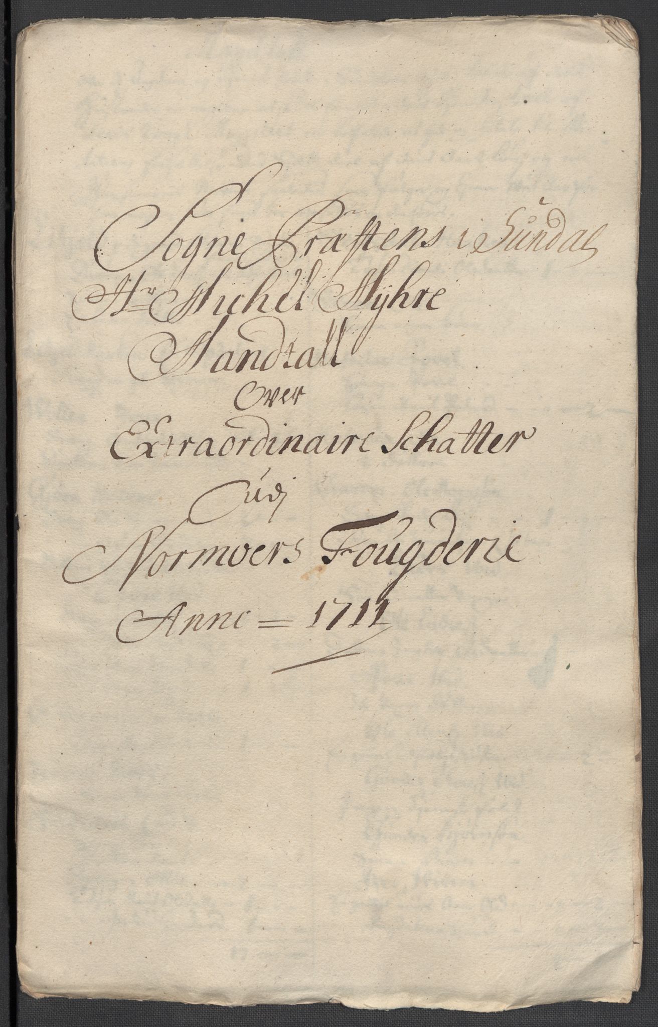 Rentekammeret inntil 1814, Reviderte regnskaper, Fogderegnskap, AV/RA-EA-4092/R56/L3745: Fogderegnskap Nordmøre, 1711, p. 241