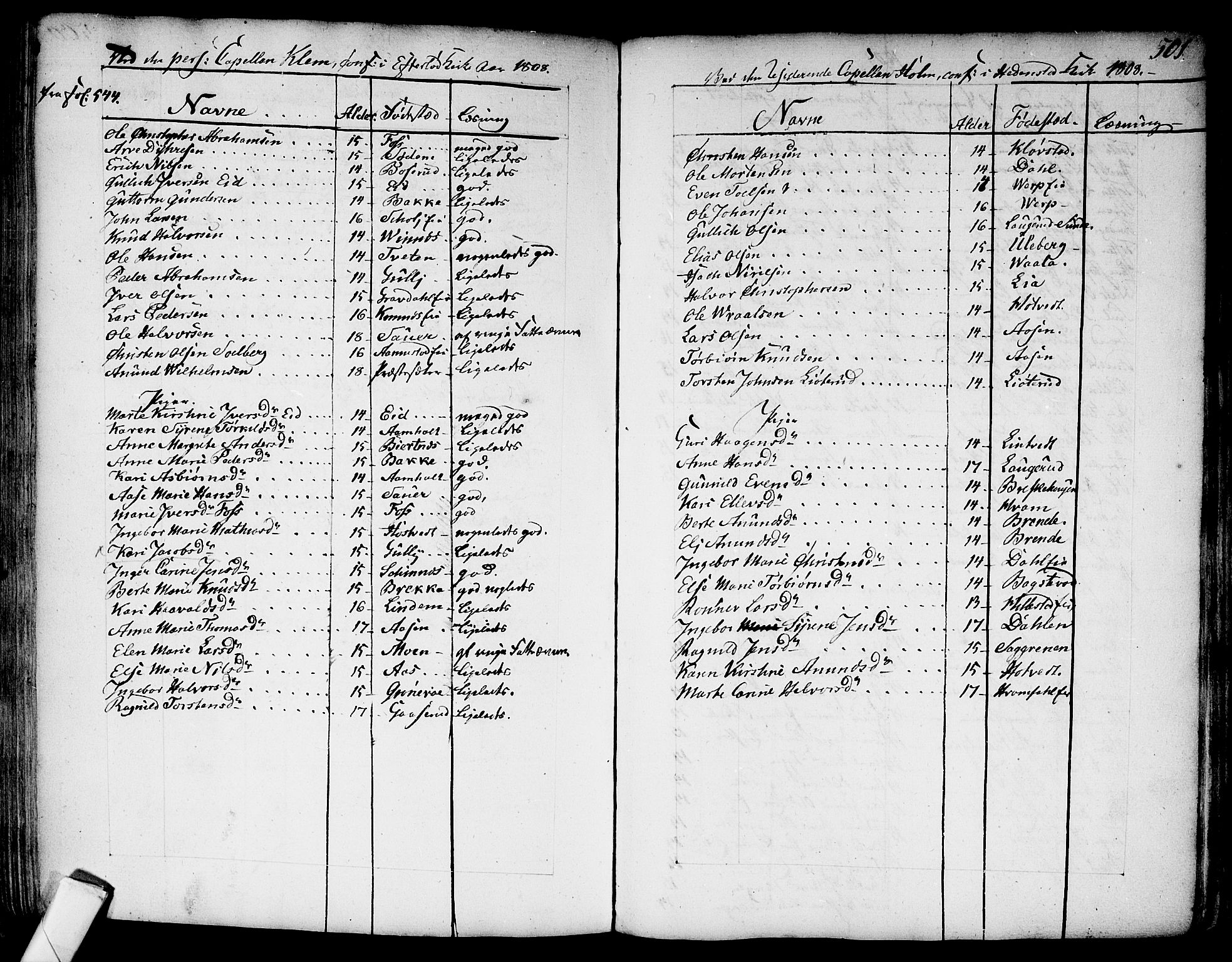 Sandsvær kirkebøker, AV/SAKO-A-244/F/Fa/L0002a: Parish register (official) no. I 2, 1725-1809, p. 501