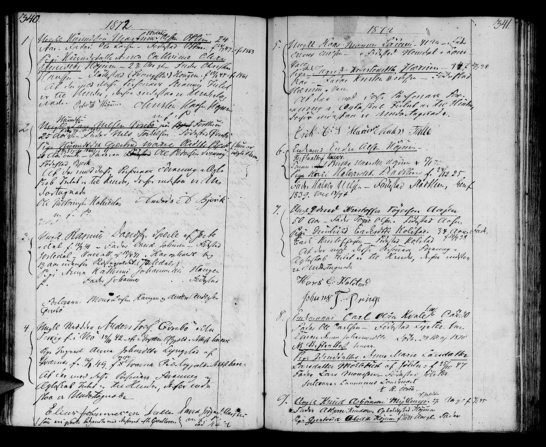 Luster sokneprestembete, AV/SAB-A-81101/H/Haa/Haaa/L0003: Parish register (official) no. A 3, 1803-1821, p. 340-341
