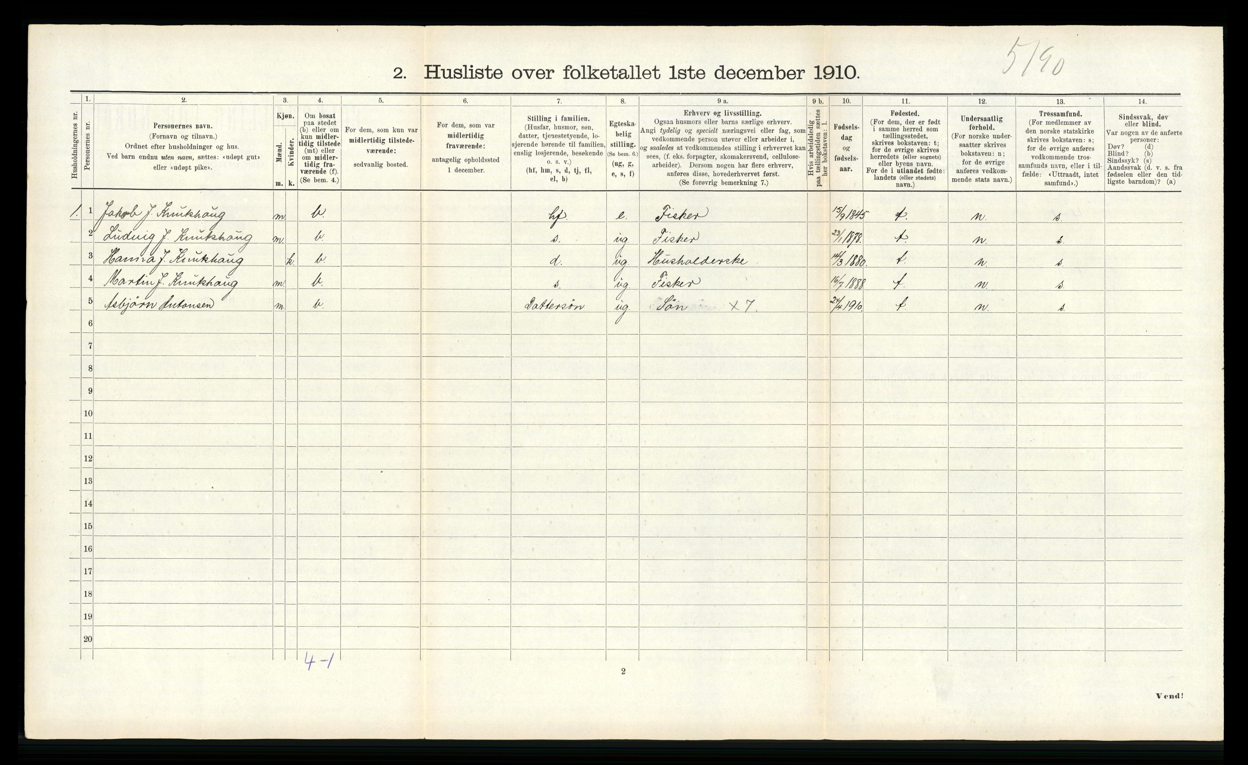 RA, 1910 census for Hitra, 1910, p. 150