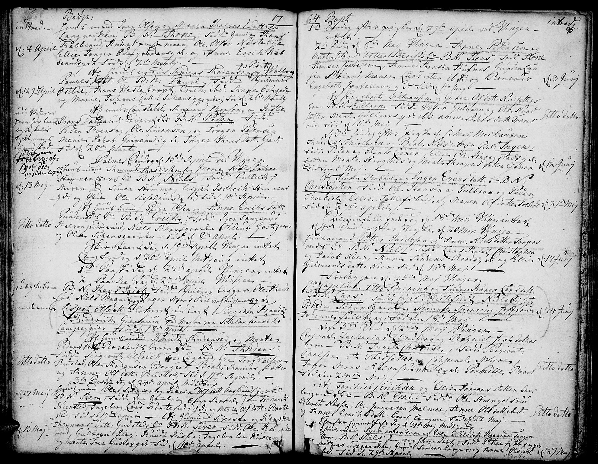 Vinger prestekontor, AV/SAH-PREST-024/H/Ha/Haa/L0003: Parish register (official) no. 3, 1751-1772, p. 95