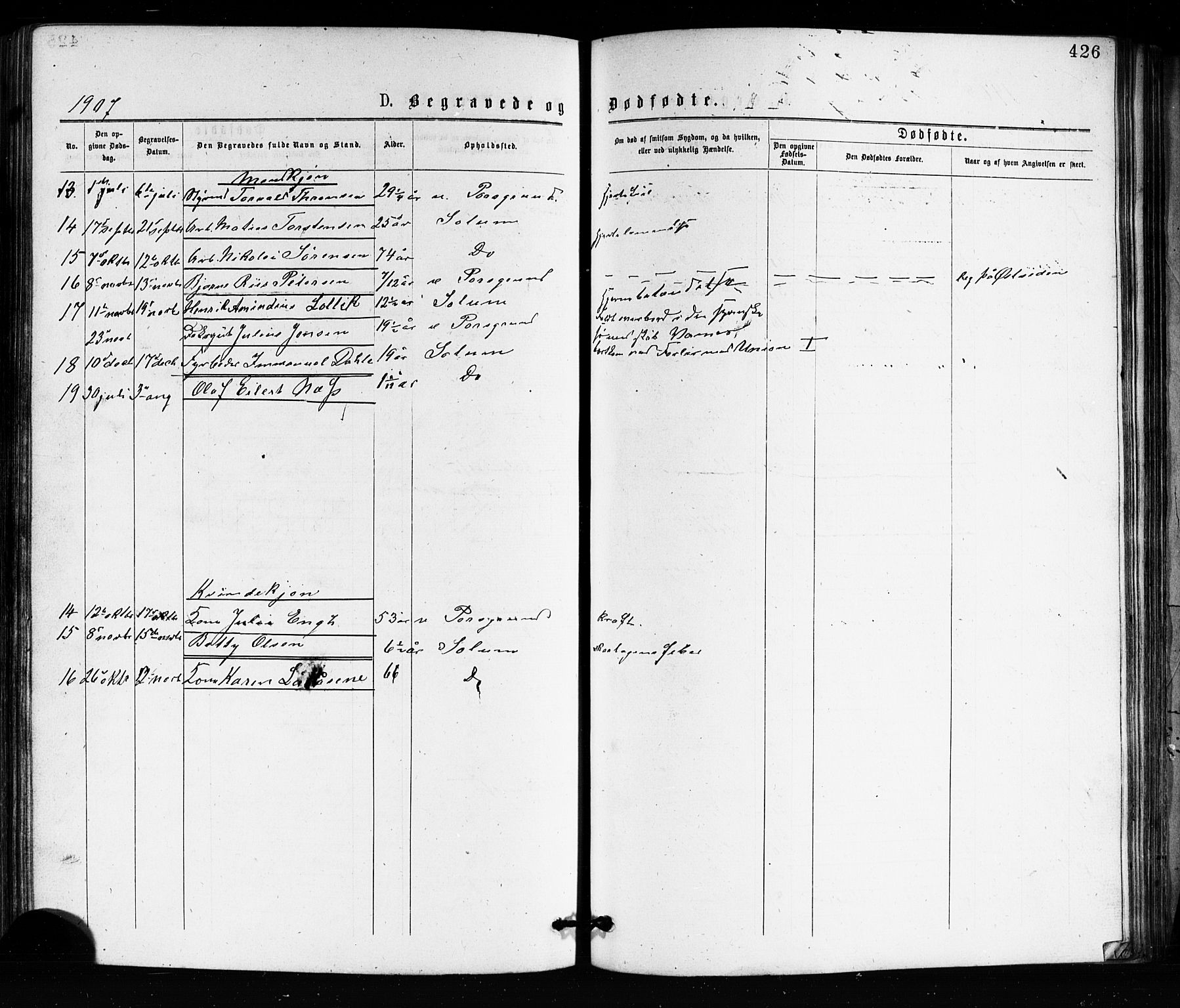 Porsgrunn kirkebøker , SAKO/A-104/G/Ga/L0003: Parish register (copy) no. I 3, 1877-1915, p. 426