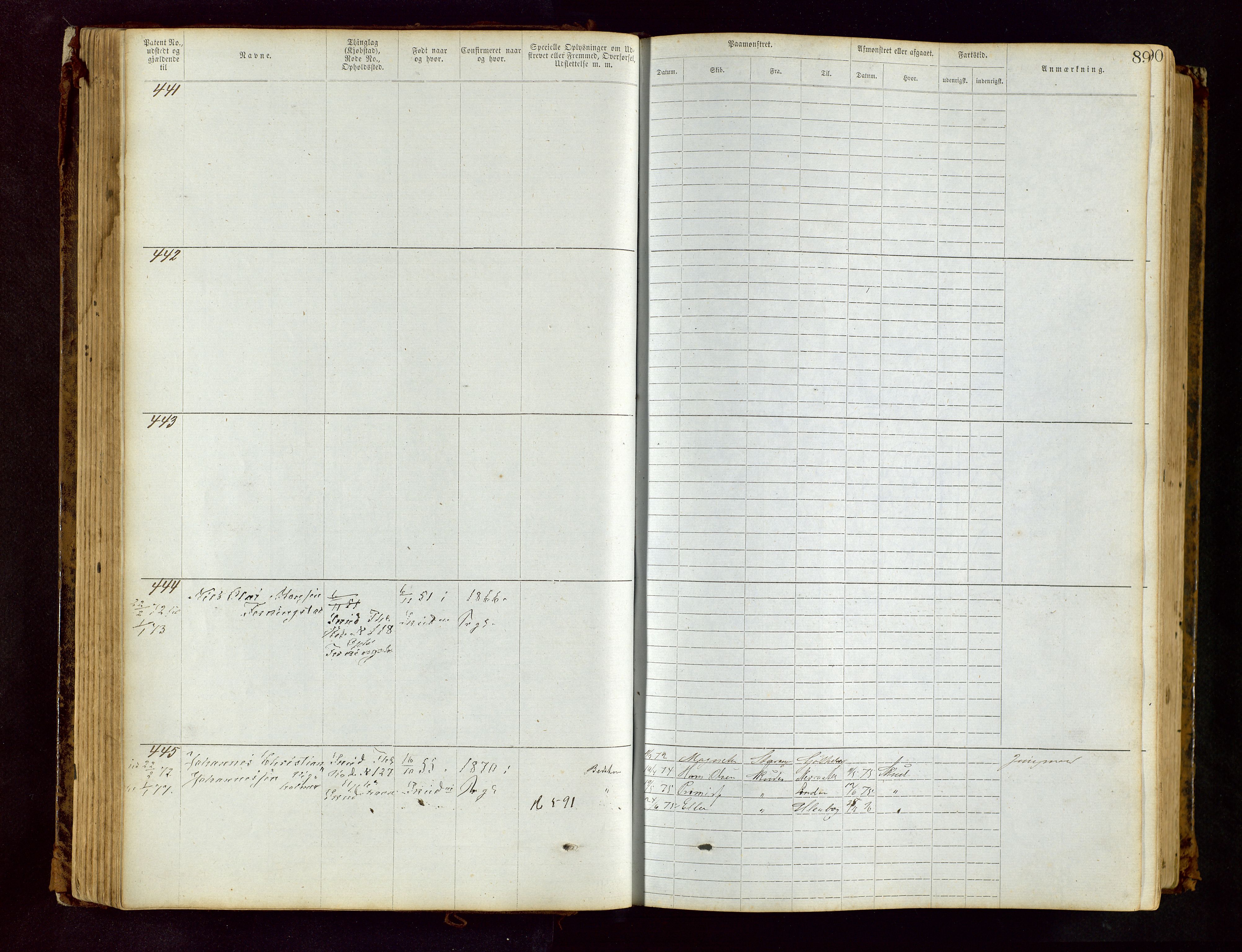 Haugesund sjømannskontor, AV/SAST-A-102007/F/Ff/L0002: Sjøfartsrulle Skudenes krets nr. 1-2719, 1868-1948, p. 89