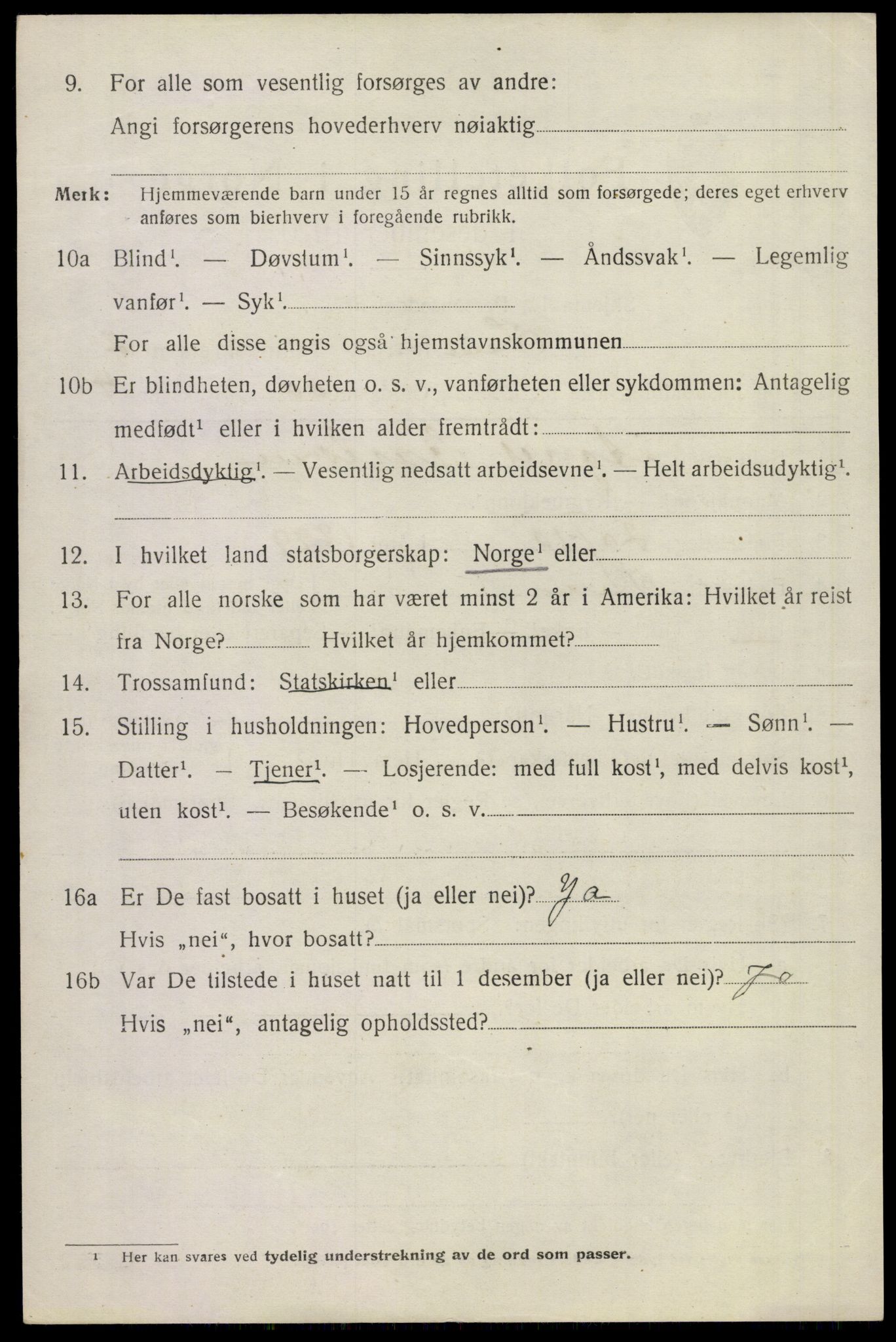 SAKO, 1920 census for Sem, 1920, p. 6312