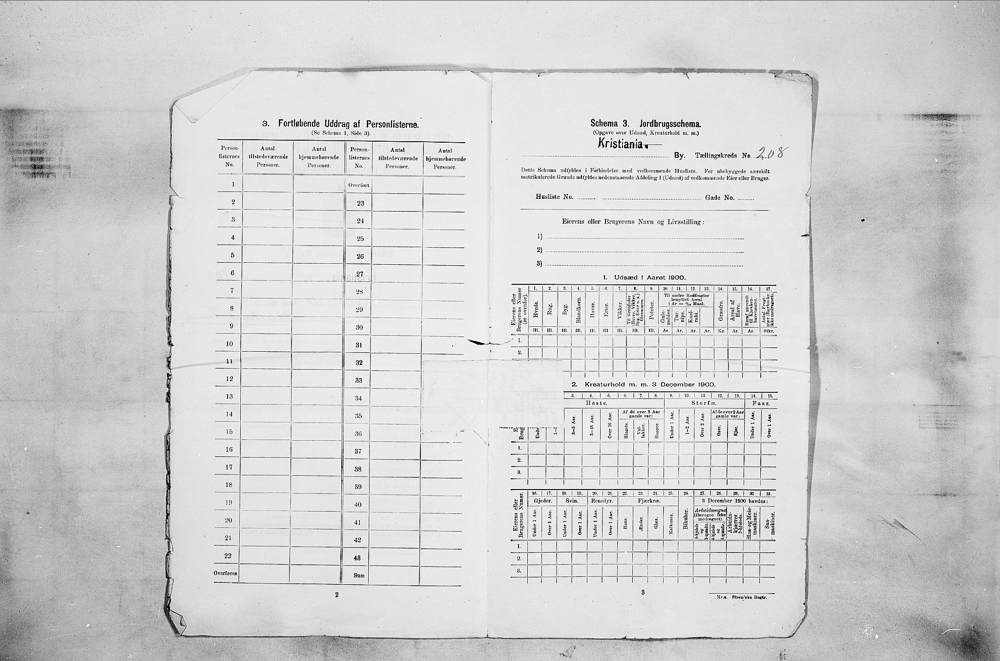 SAO, 1900 census for Kristiania, 1900, p. 40782