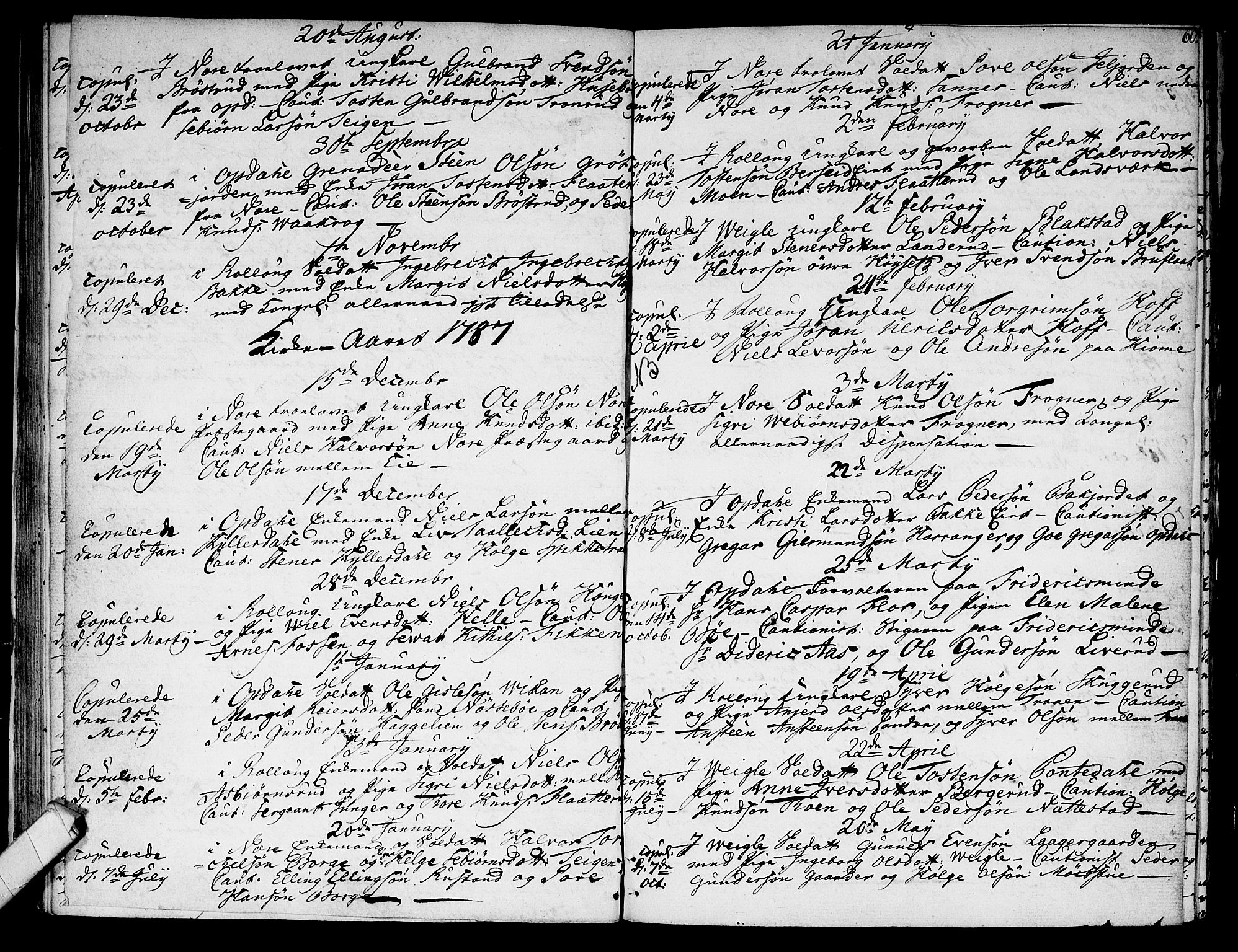 Rollag kirkebøker, SAKO/A-240/F/Fa/L0004: Parish register (official) no. I 4, 1778-1792, p. 60