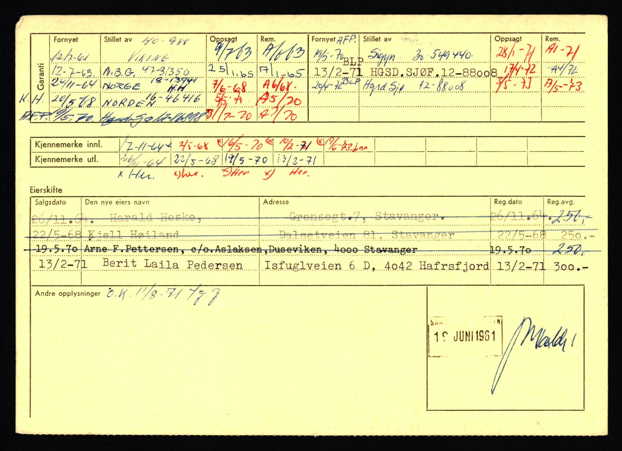 Stavanger trafikkstasjon, AV/SAST-A-101942/0/F/L0054: L-54200 - L-55699, 1930-1971, p. 276