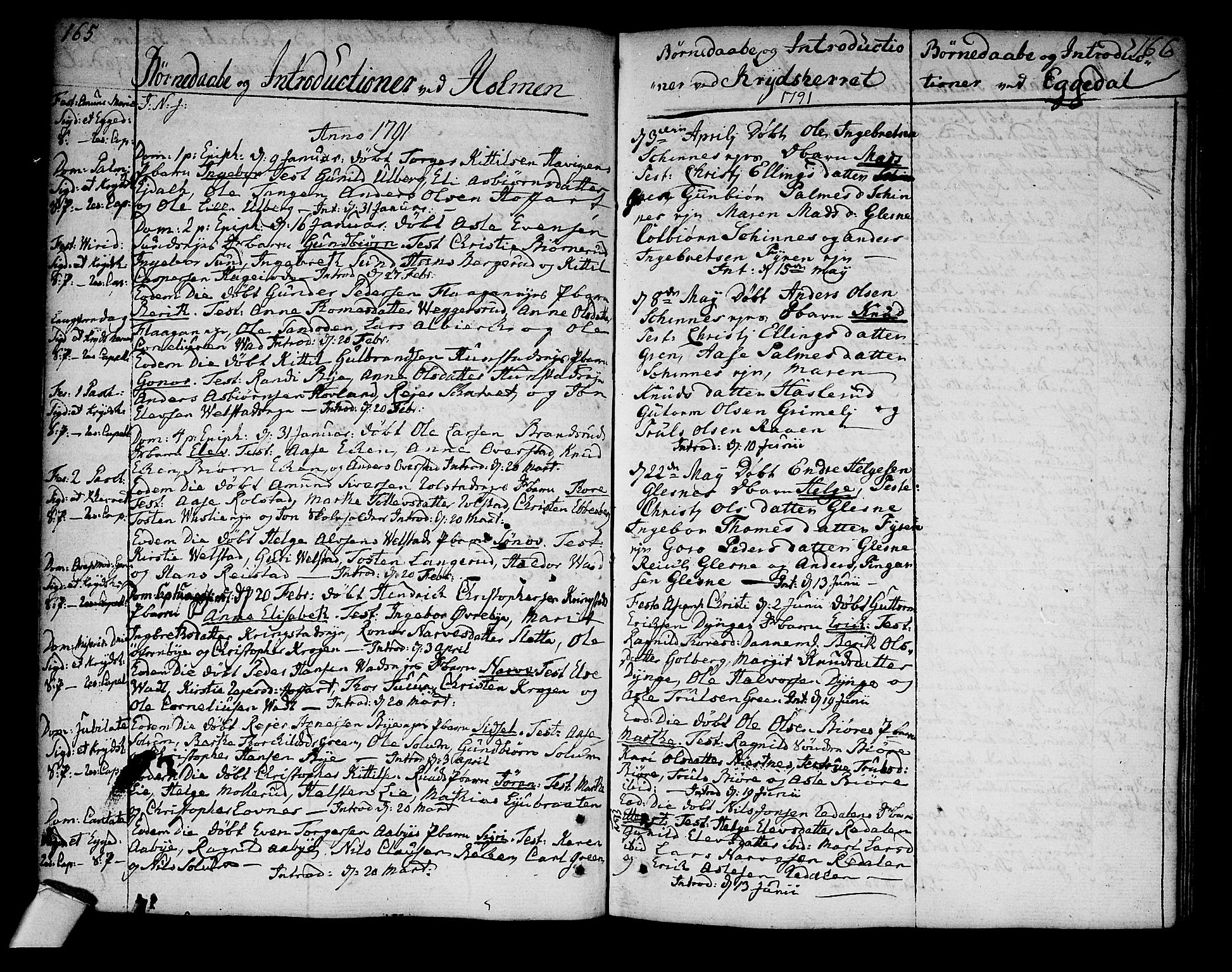 Sigdal kirkebøker, AV/SAKO-A-245/F/Fa/L0002: Parish register (official) no. I 2, 1778-1792, p. 165-166