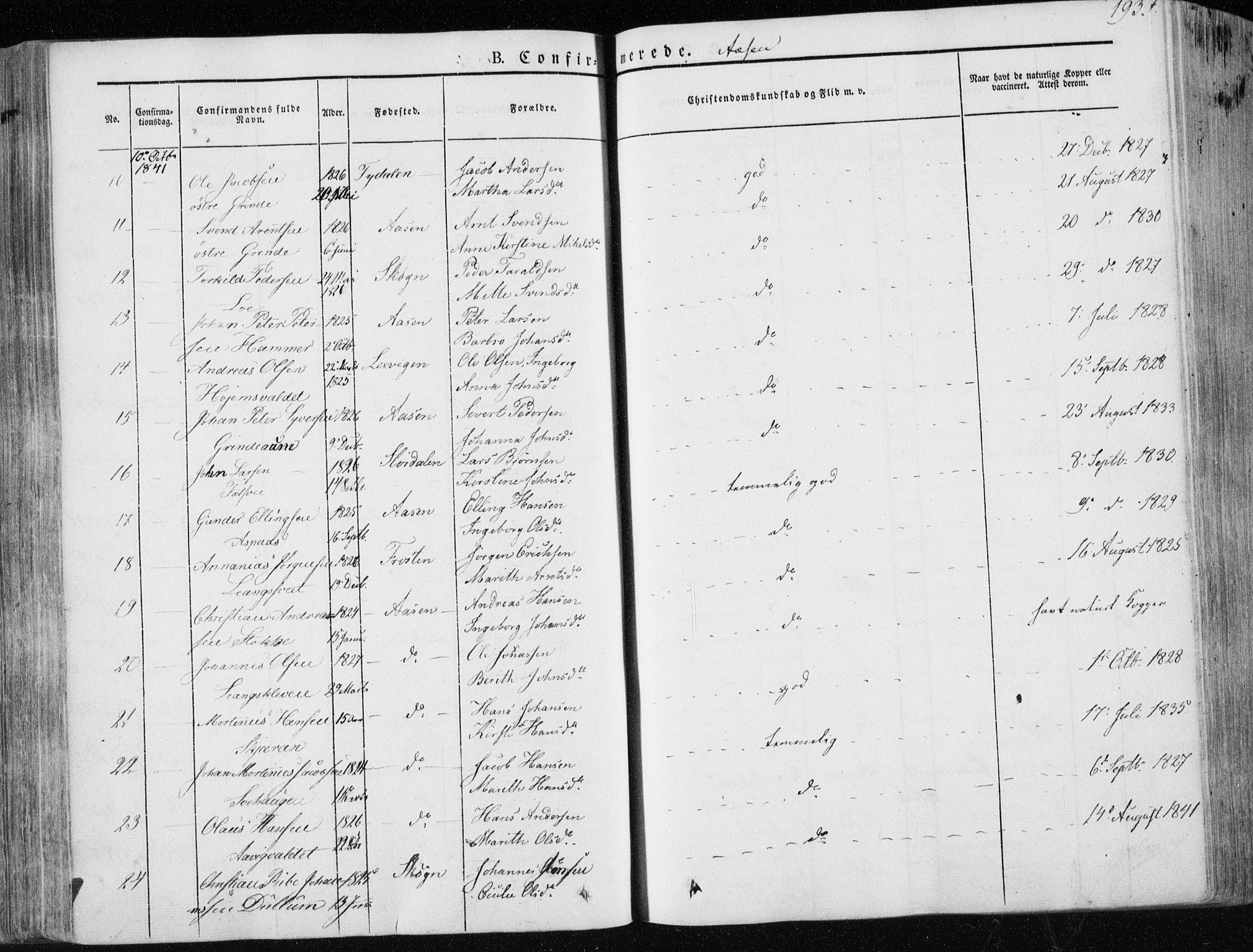 Ministerialprotokoller, klokkerbøker og fødselsregistre - Nord-Trøndelag, AV/SAT-A-1458/713/L0115: Parish register (official) no. 713A06, 1838-1851, p. 193