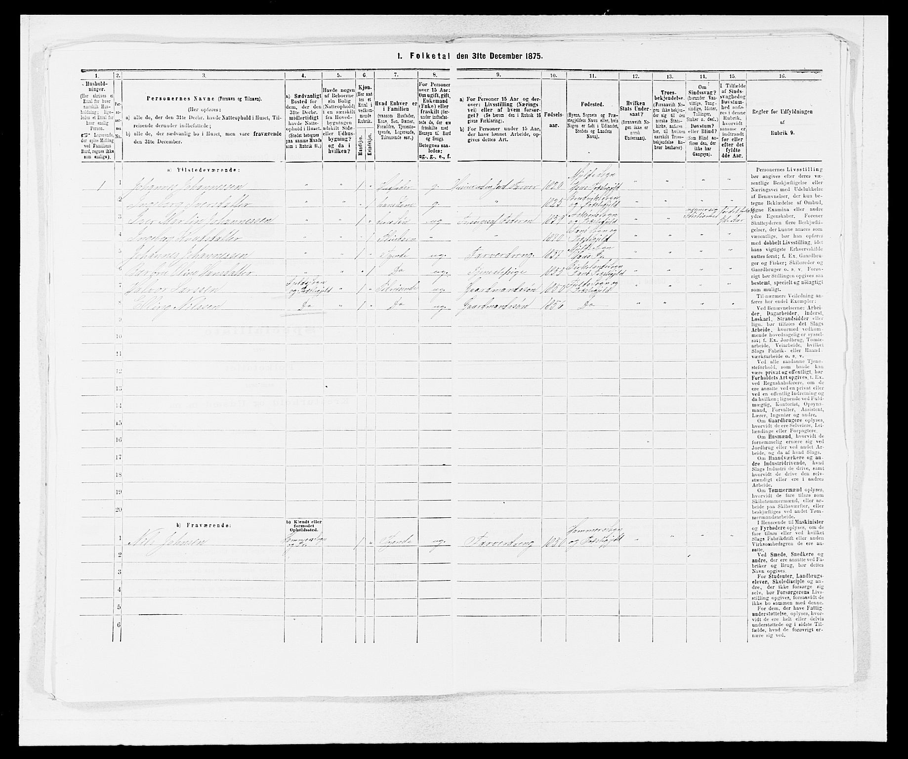 SAB, 1875 census for 1247P Askøy, 1875, p. 1335