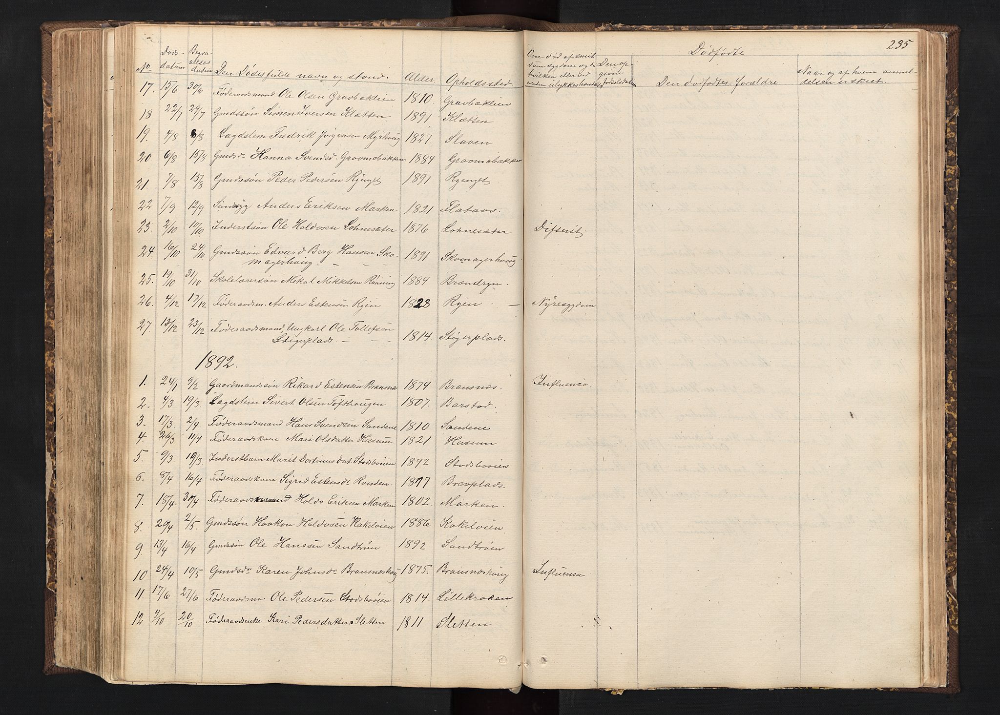 Alvdal prestekontor, AV/SAH-PREST-060/H/Ha/Hab/L0001: Parish register (copy) no. 1, 1857-1893, p. 235