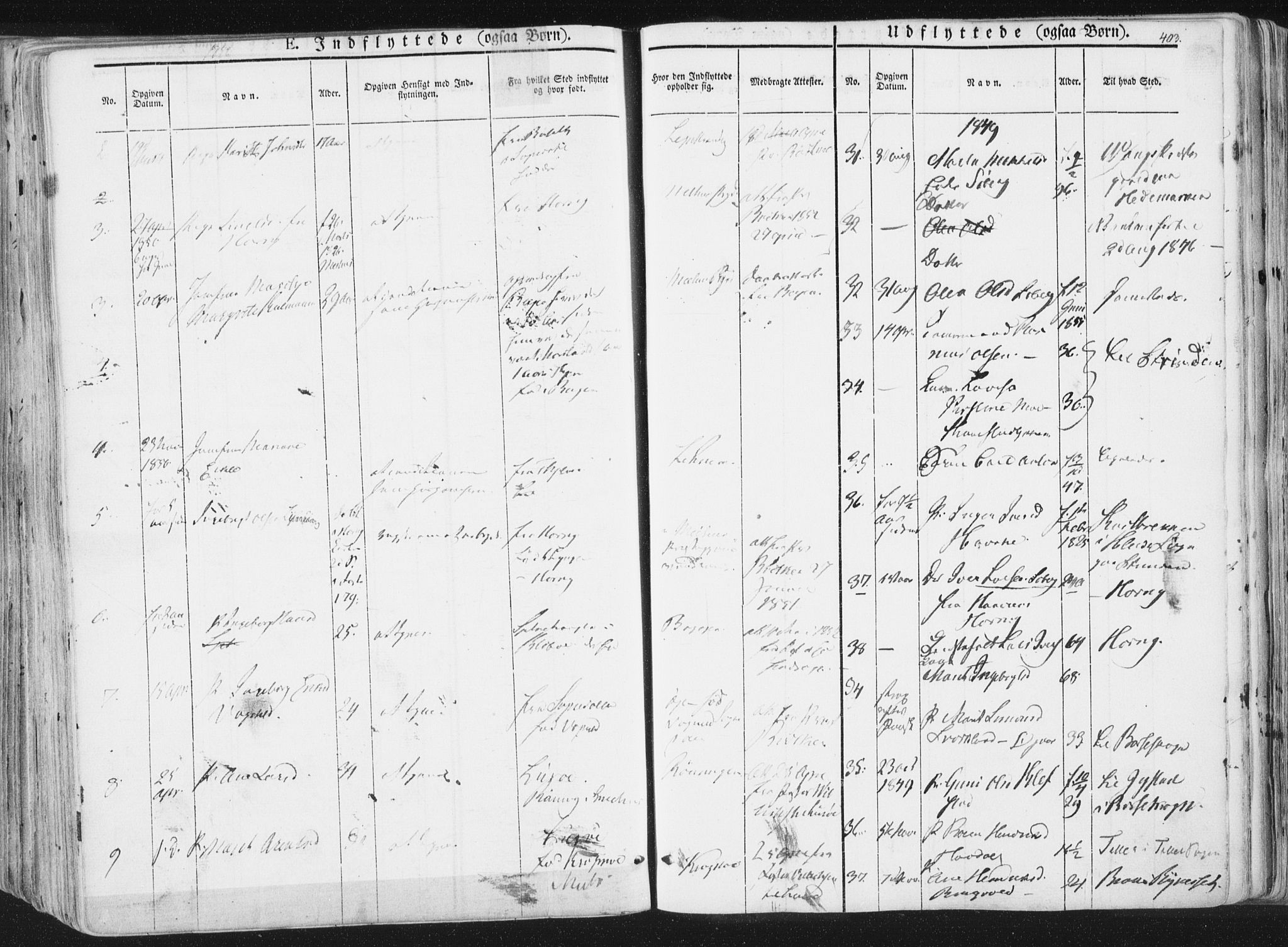 Ministerialprotokoller, klokkerbøker og fødselsregistre - Sør-Trøndelag, SAT/A-1456/691/L1074: Parish register (official) no. 691A06, 1842-1852, p. 403