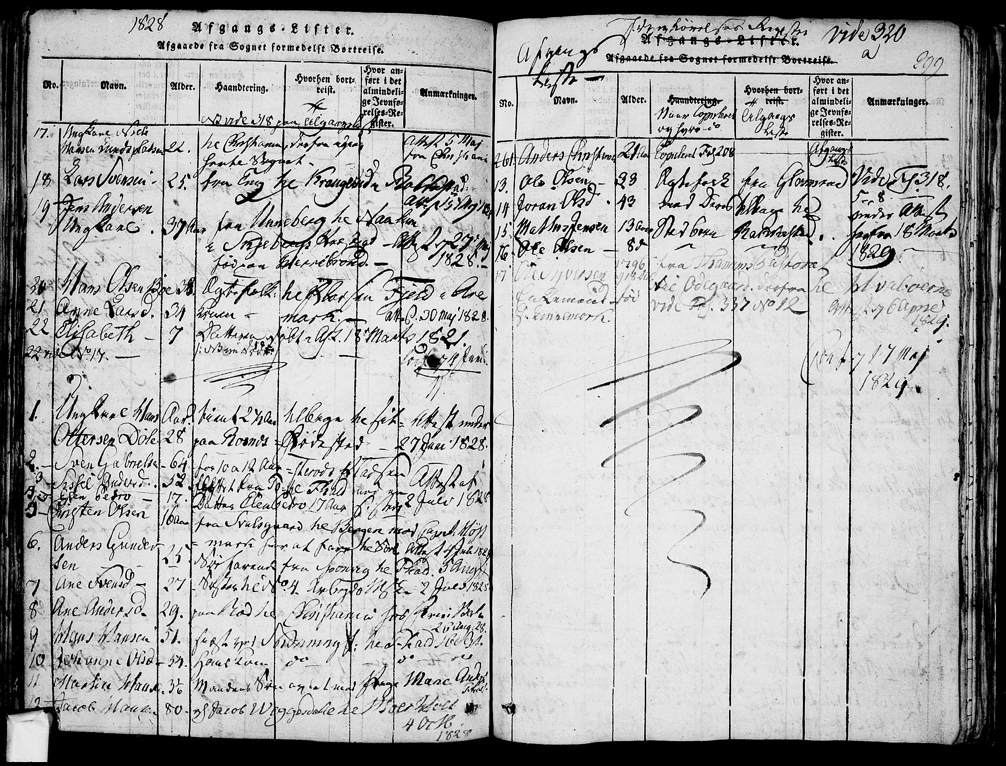 Berg prestekontor Kirkebøker, SAO/A-10902/F/Fa/L0002: Parish register (official) no. I 2, 1815-1831, p. 299