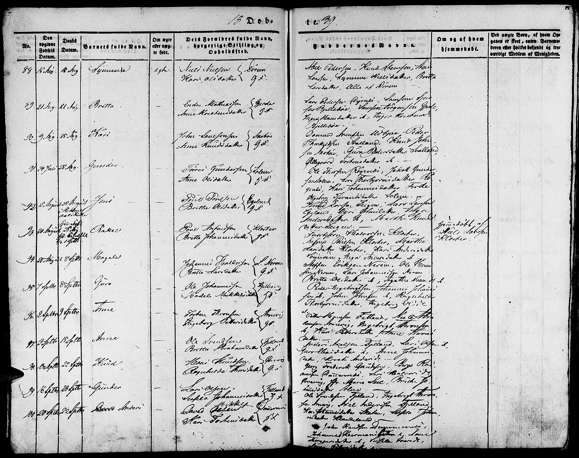 Fjelberg sokneprestembete, SAB/A-75201/H/Haa: Parish register (official) no. A 6, 1835-1851, p. 45
