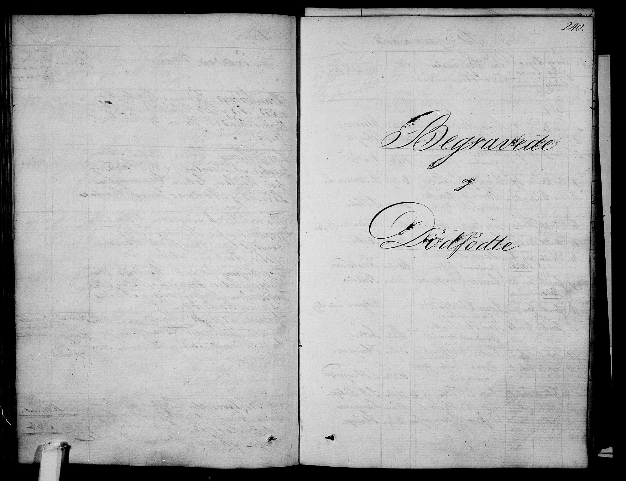 Våle kirkebøker, SAKO/A-334/F/Fa/L0008: Parish register (official) no. I 8, 1824-1844, p. 240