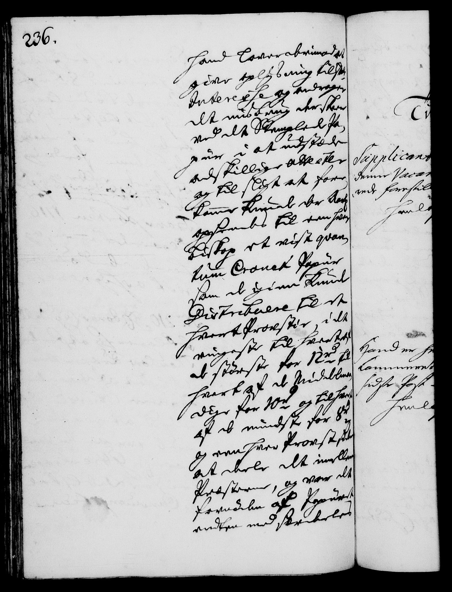 Rentekammeret, Kammerkanselliet, AV/RA-EA-3111/G/Gh/Gha/L0012: Norsk ekstraktmemorialprotokoll (merket RK 53.57), 1730, p. 236