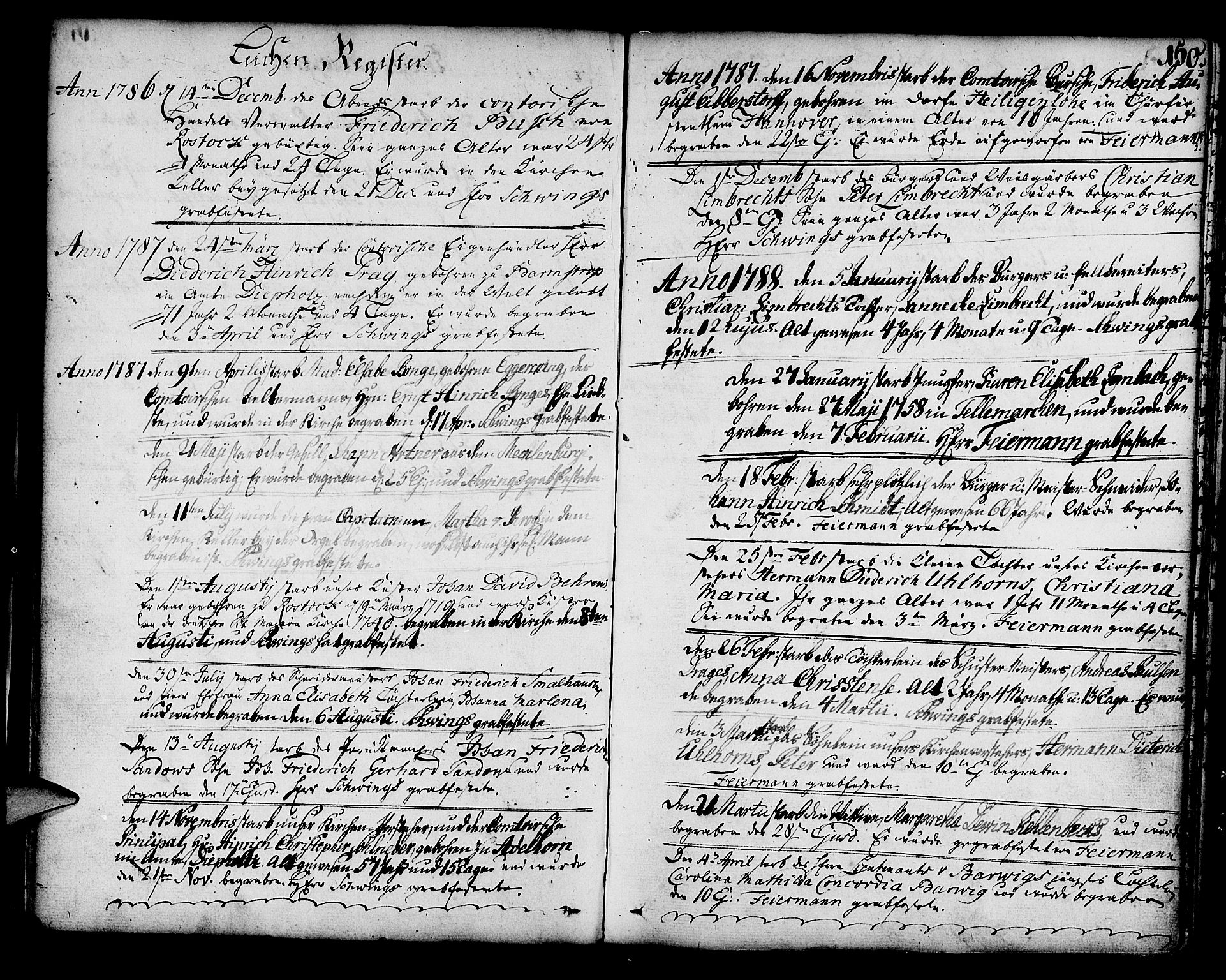 Mariakirken Sokneprestembete, SAB/A-76901/H/Haa/L0003: Parish register (official) no. A 3, 1786-1815, p. 150