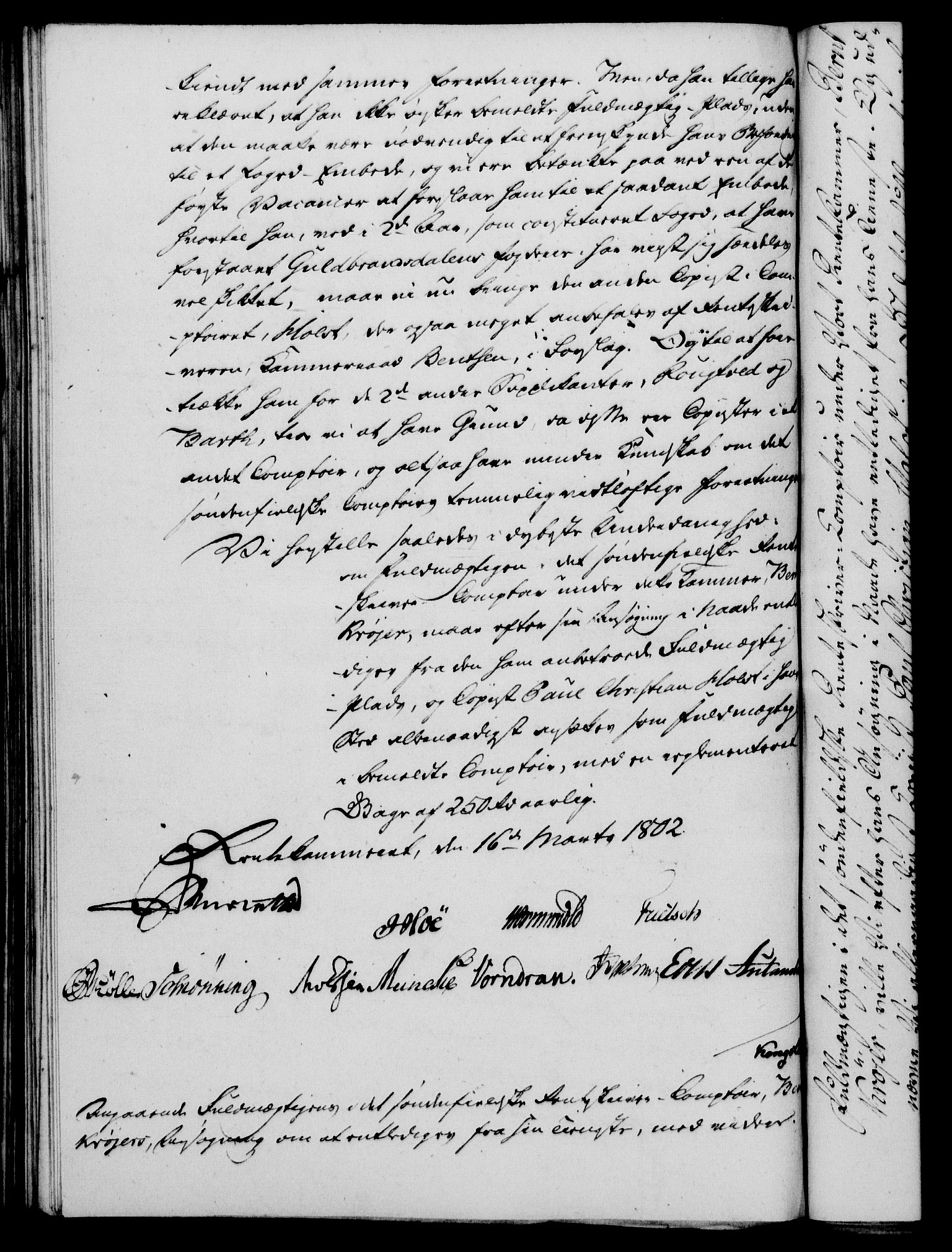 Rentekammeret, Kammerkanselliet, RA/EA-3111/G/Gf/Gfa/L0084: Norsk relasjons- og resolusjonsprotokoll (merket RK 52.84), 1802, p. 207