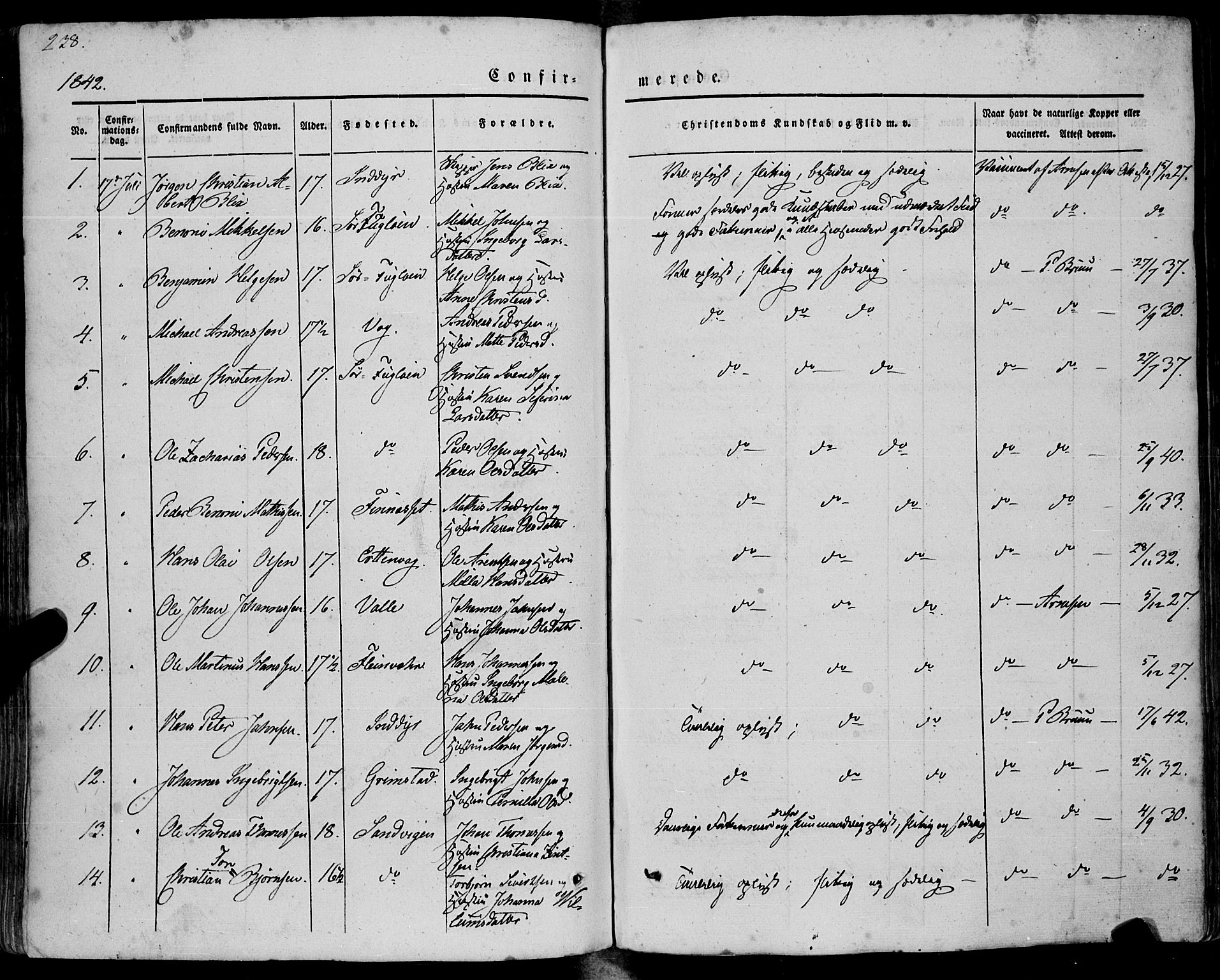 Ministerialprotokoller, klokkerbøker og fødselsregistre - Nordland, AV/SAT-A-1459/805/L0097: Parish register (official) no. 805A04, 1837-1861, p. 238