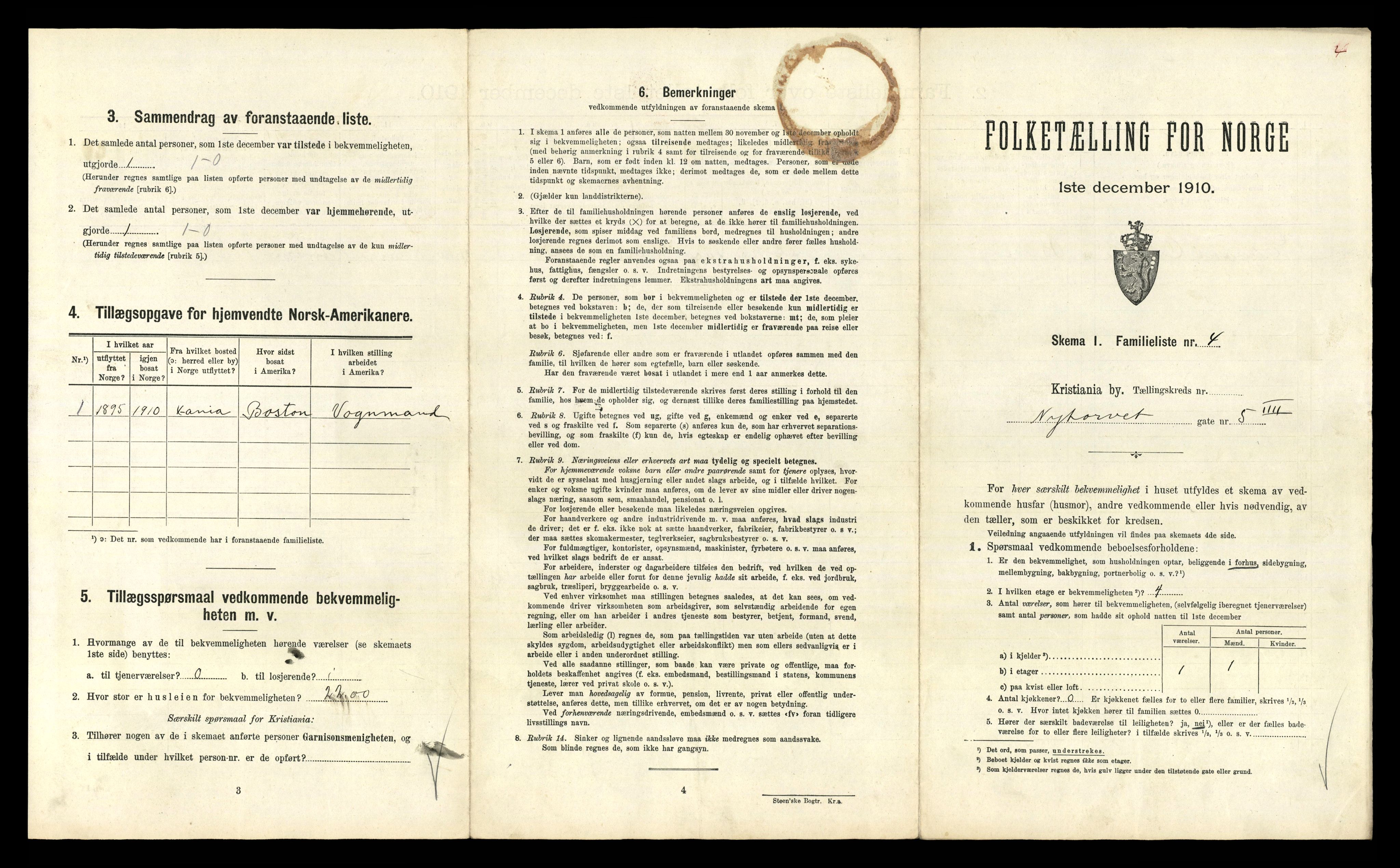 RA, 1910 census for Kristiania, 1910, p. 72219