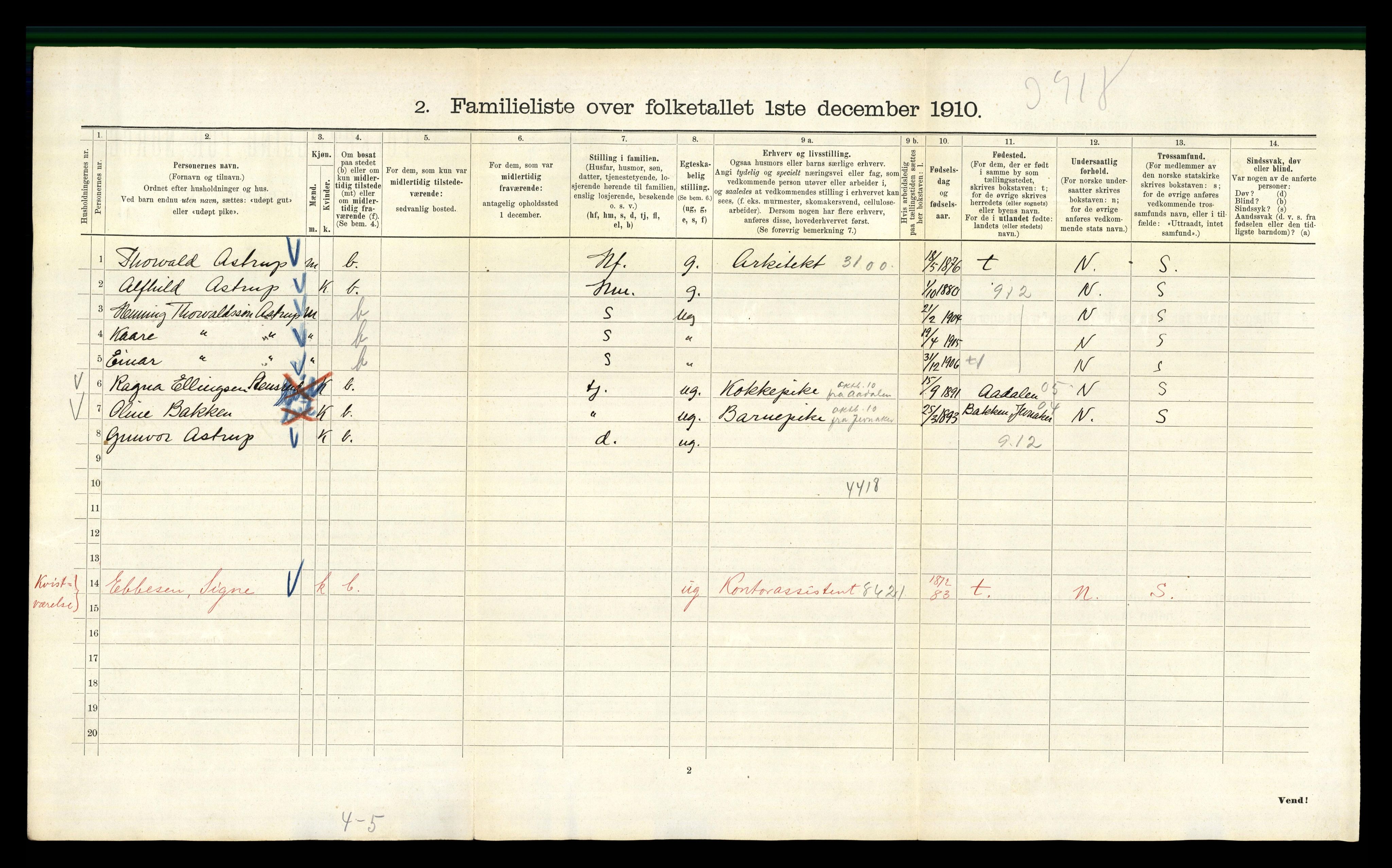 RA, 1910 census for Kristiania, 1910, p. 23676