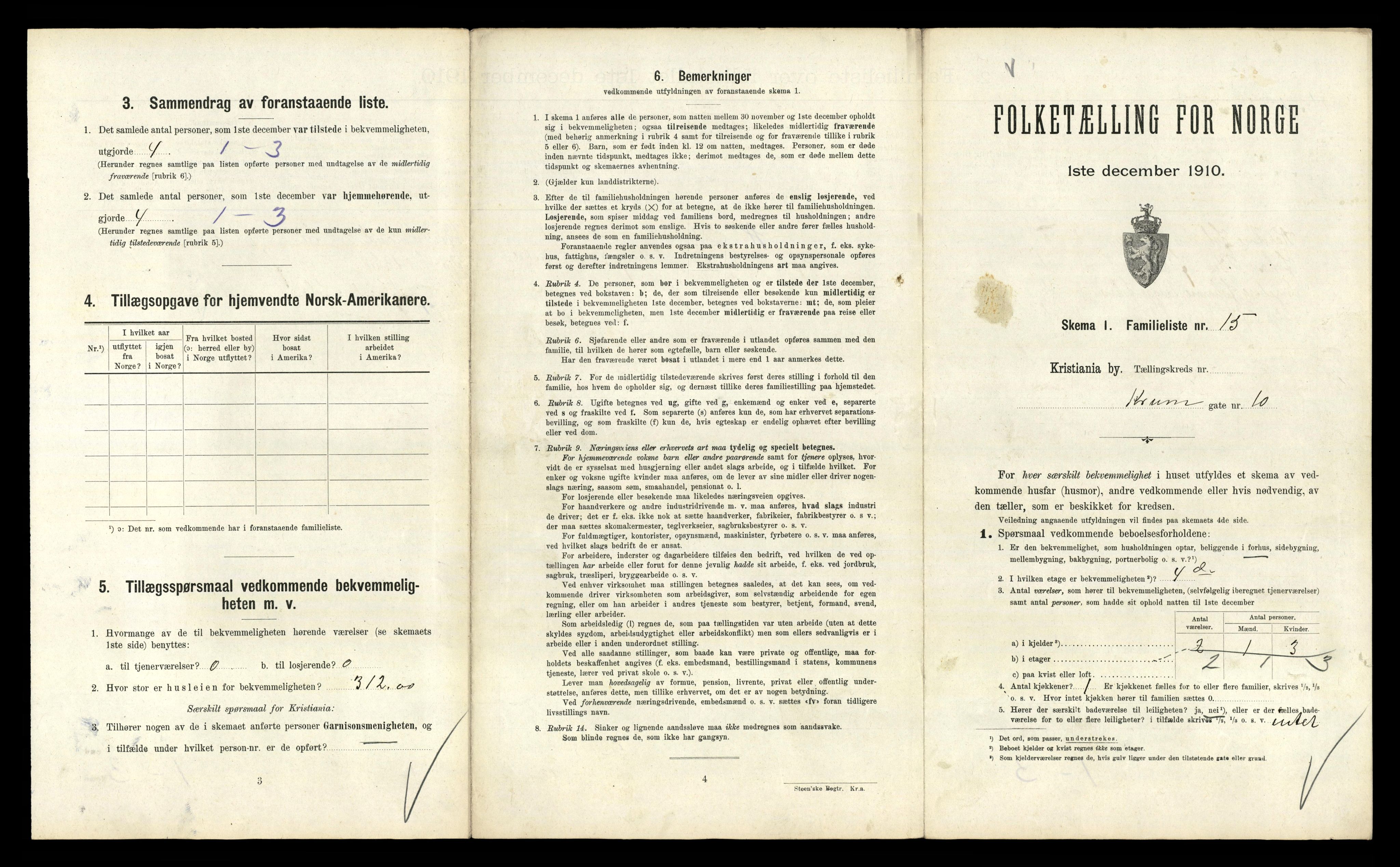 RA, 1910 census for Kristiania, 1910, p. 53585