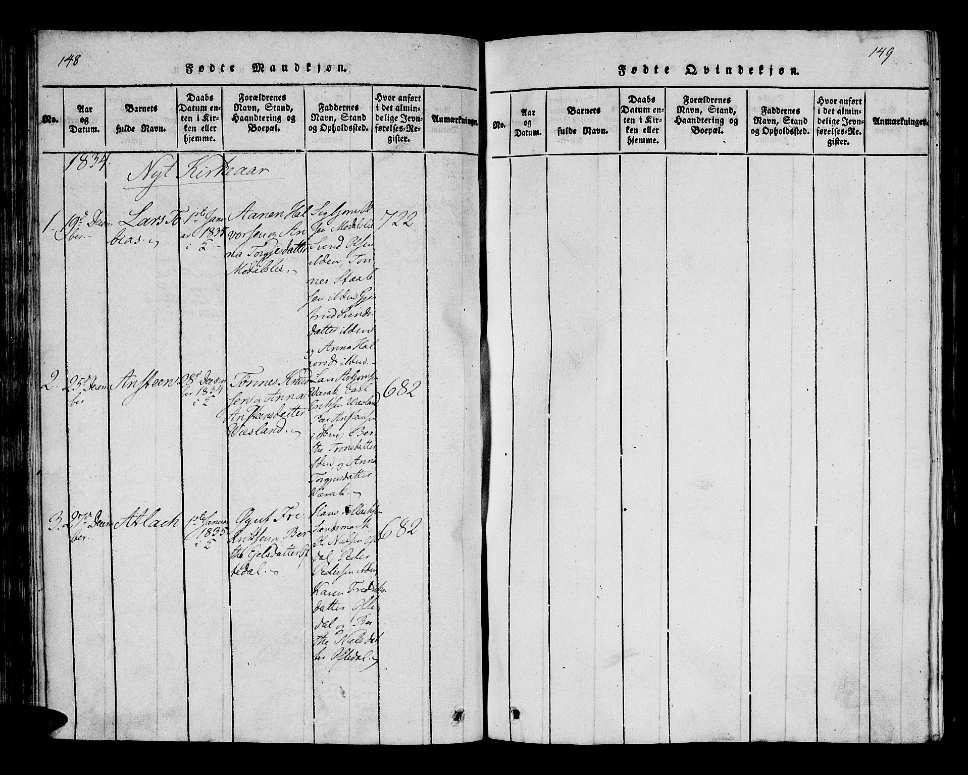 Bakke sokneprestkontor, SAK/1111-0002/F/Fa/Faa/L0003: Parish register (official) no. A 3, 1815-1835, p. 148-149