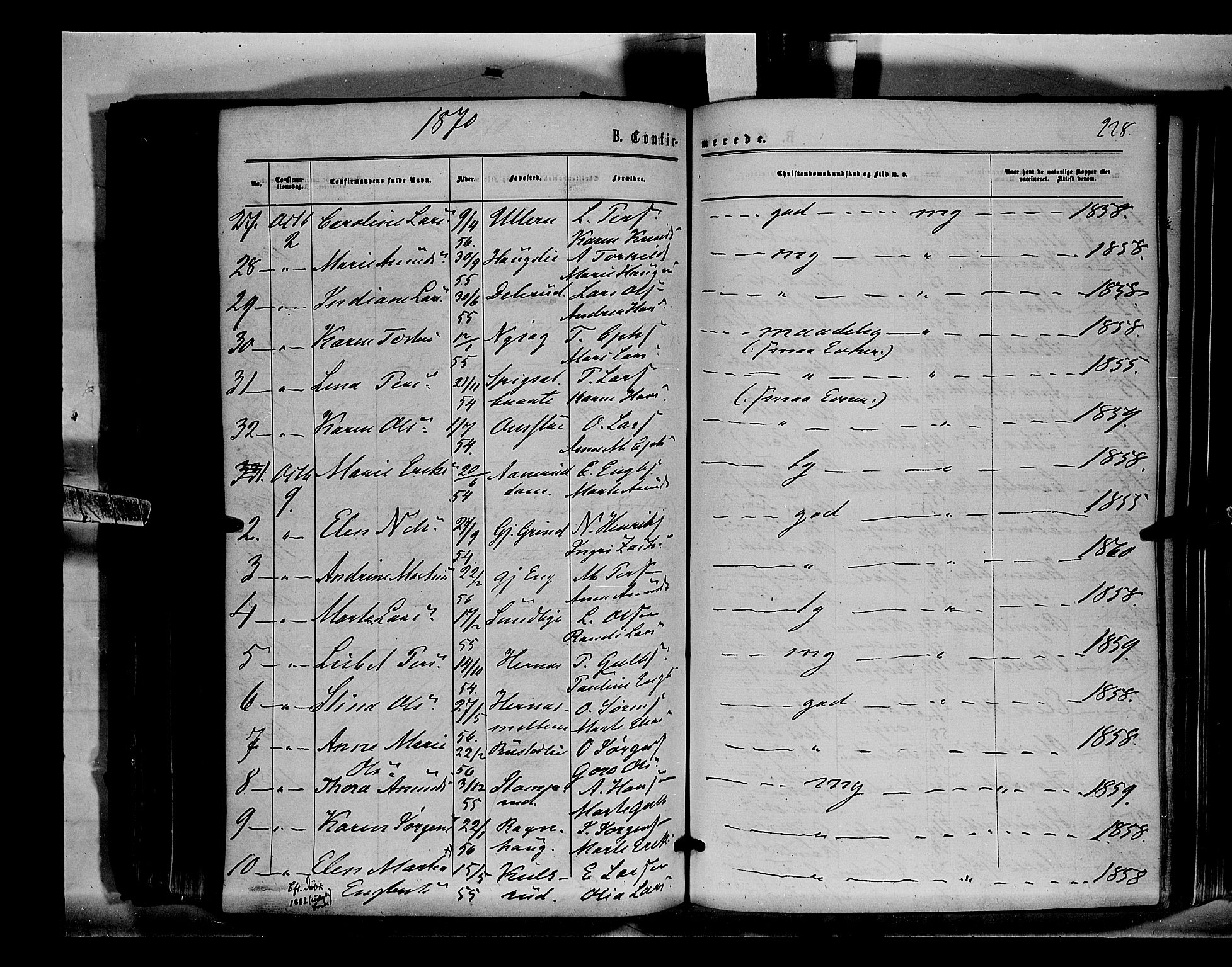 Sør-Odal prestekontor, AV/SAH-PREST-030/H/Ha/Haa/L0003: Parish register (official) no. 3, 1864-1870, p. 228