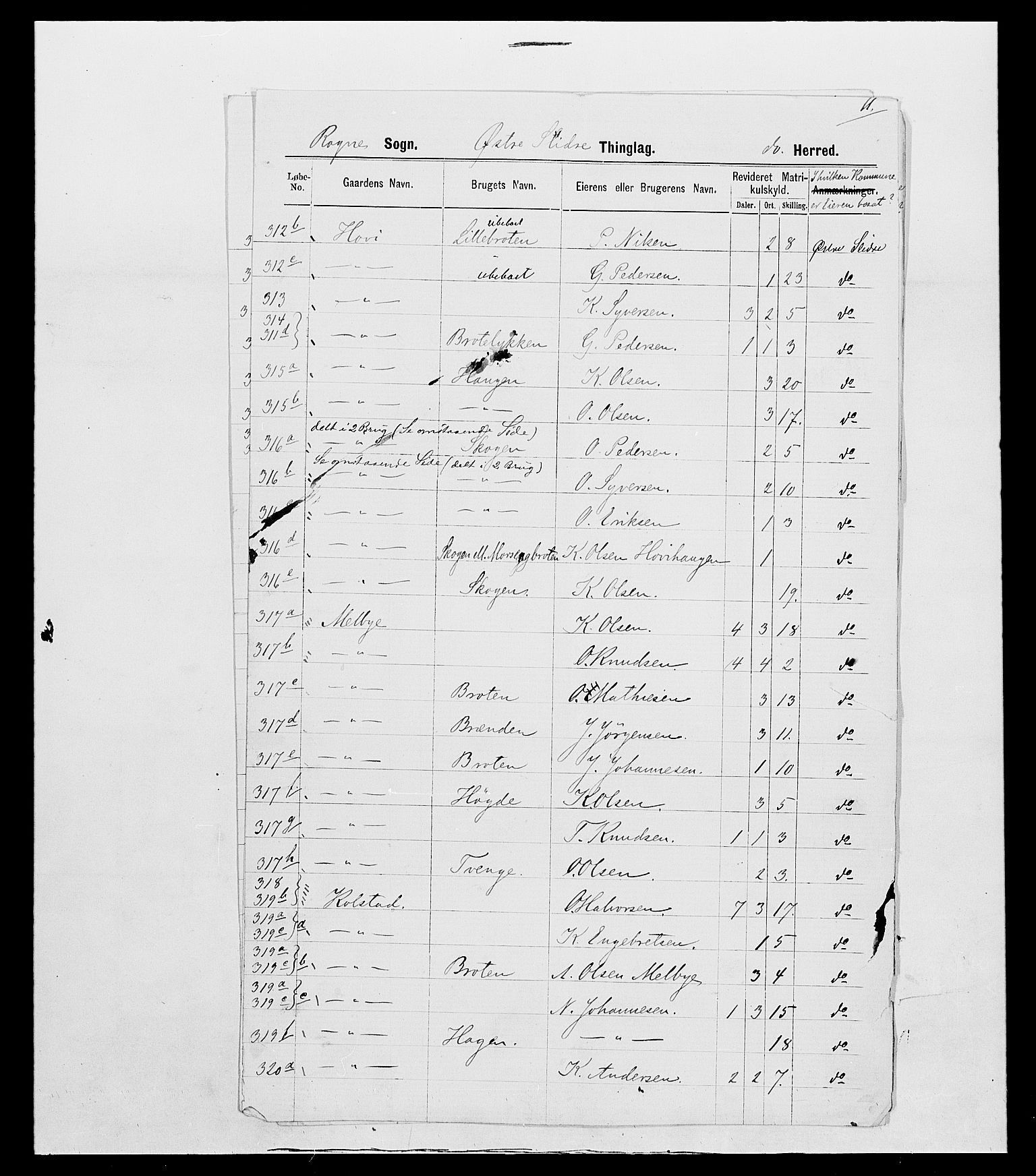 SAH, 1875 census for 0544P Øystre Slidre, 1875, p. 49