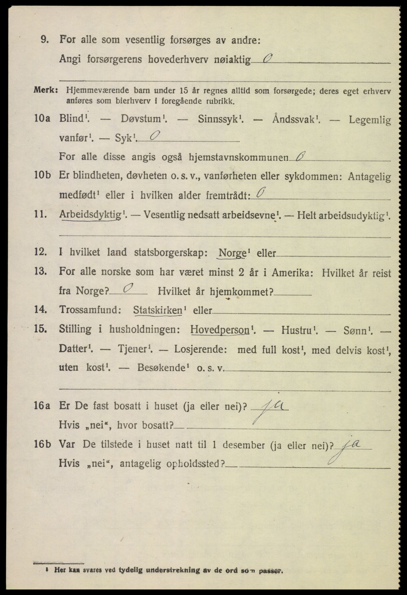 SAH, 1920 census for Biri, 1920, p. 6372