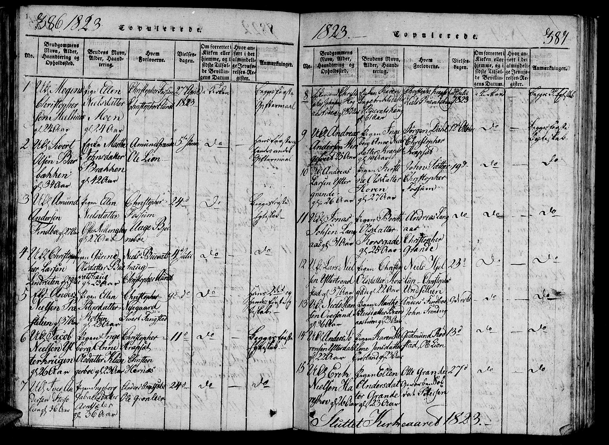 Ministerialprotokoller, klokkerbøker og fødselsregistre - Nord-Trøndelag, AV/SAT-A-1458/701/L0005: Parish register (official) no. 701A05 /1, 1816-1825, p. 386-387