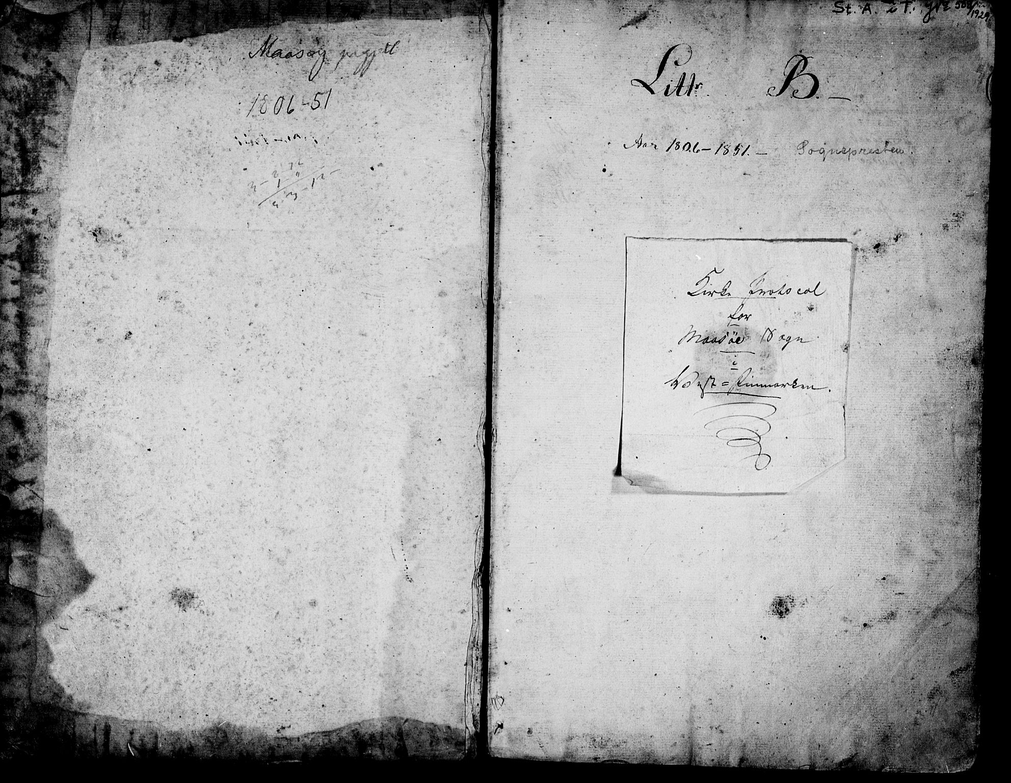 Måsøy sokneprestkontor, SATØ/S-1348/H/Ha/L0001kirke: Parish register (official) no. 1, 1806-1851