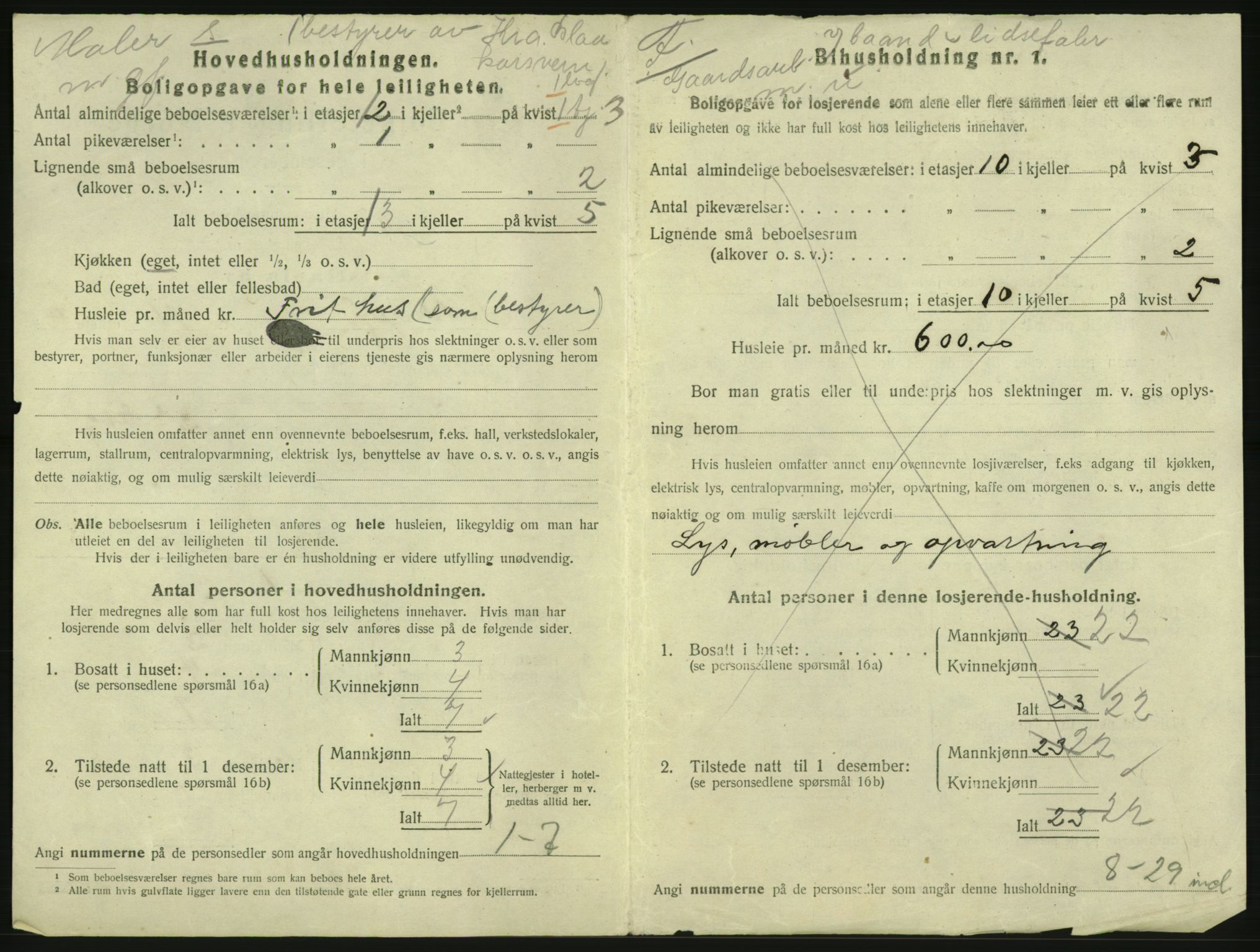 SAO, 1920 census for Kristiania, 1920, p. 94664