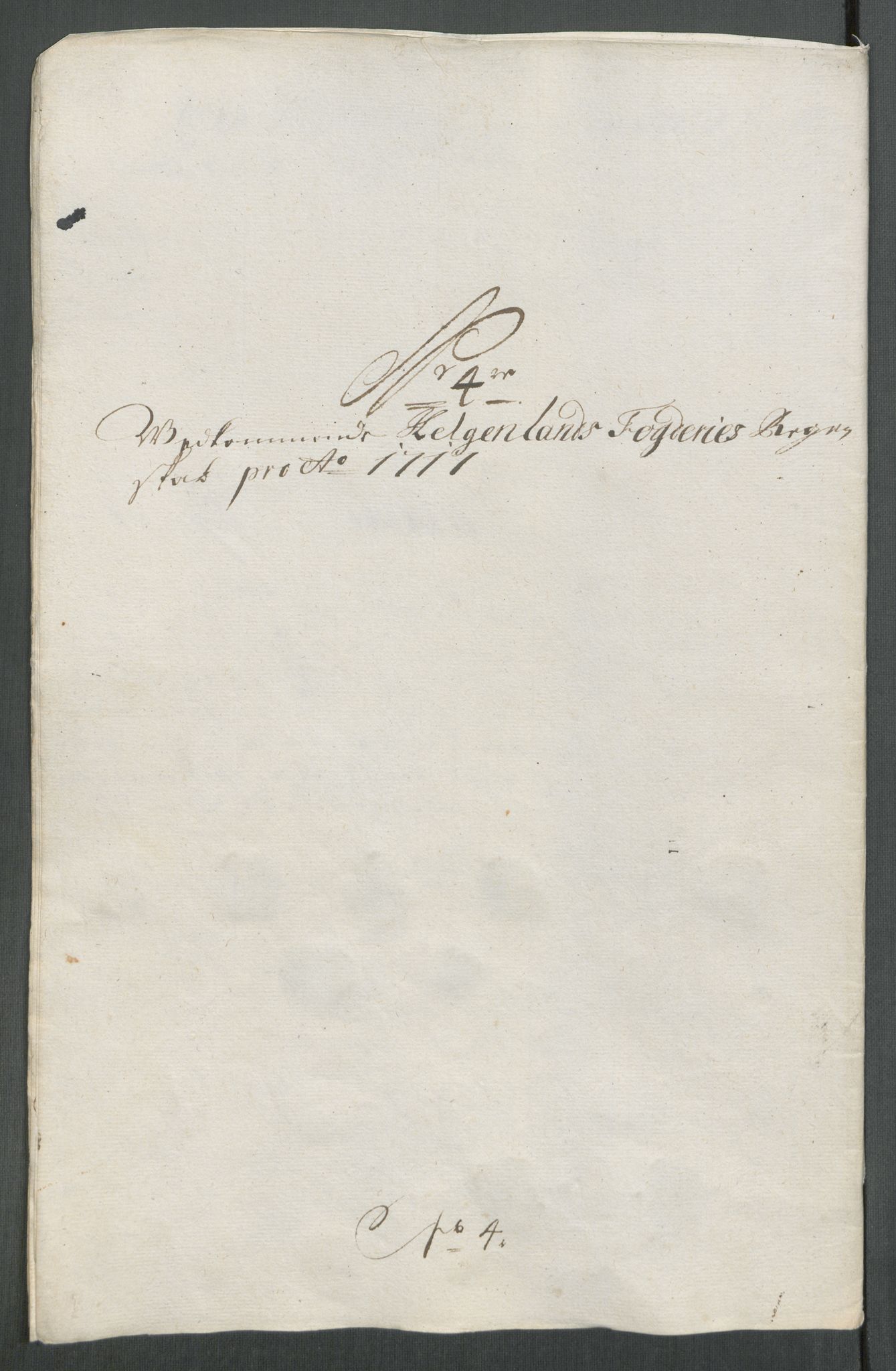 Rentekammeret inntil 1814, Reviderte regnskaper, Fogderegnskap, AV/RA-EA-4092/R65/L4515: Fogderegnskap Helgeland, 1717, p. 113