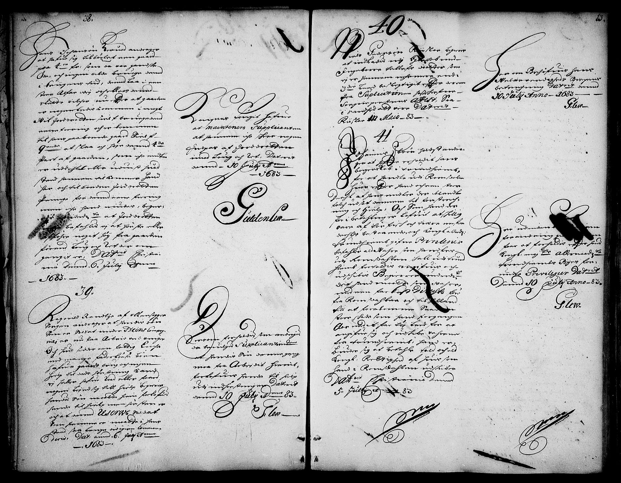 Stattholderembetet 1572-1771, AV/RA-EA-2870/Ad/L0004: Supplikasjons- og resolusjonsprotokoll, 1683-1691, p. 11b-12a