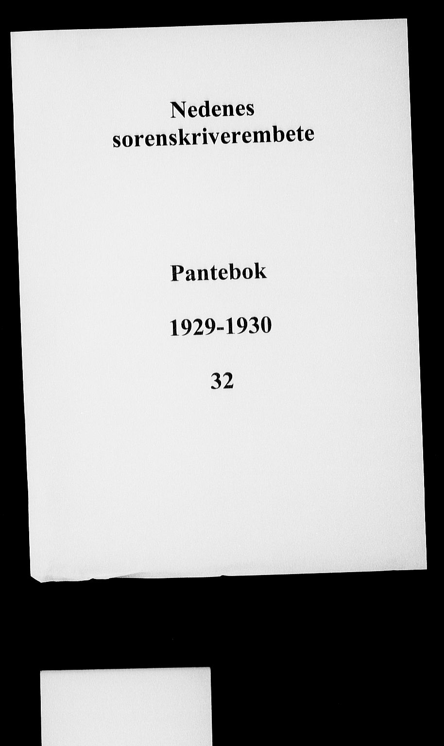 Nedenes sorenskriveri, SAK/1221-0006/G/Gb/Gba/L0036: Mortgage book no. 32, 1929-1930