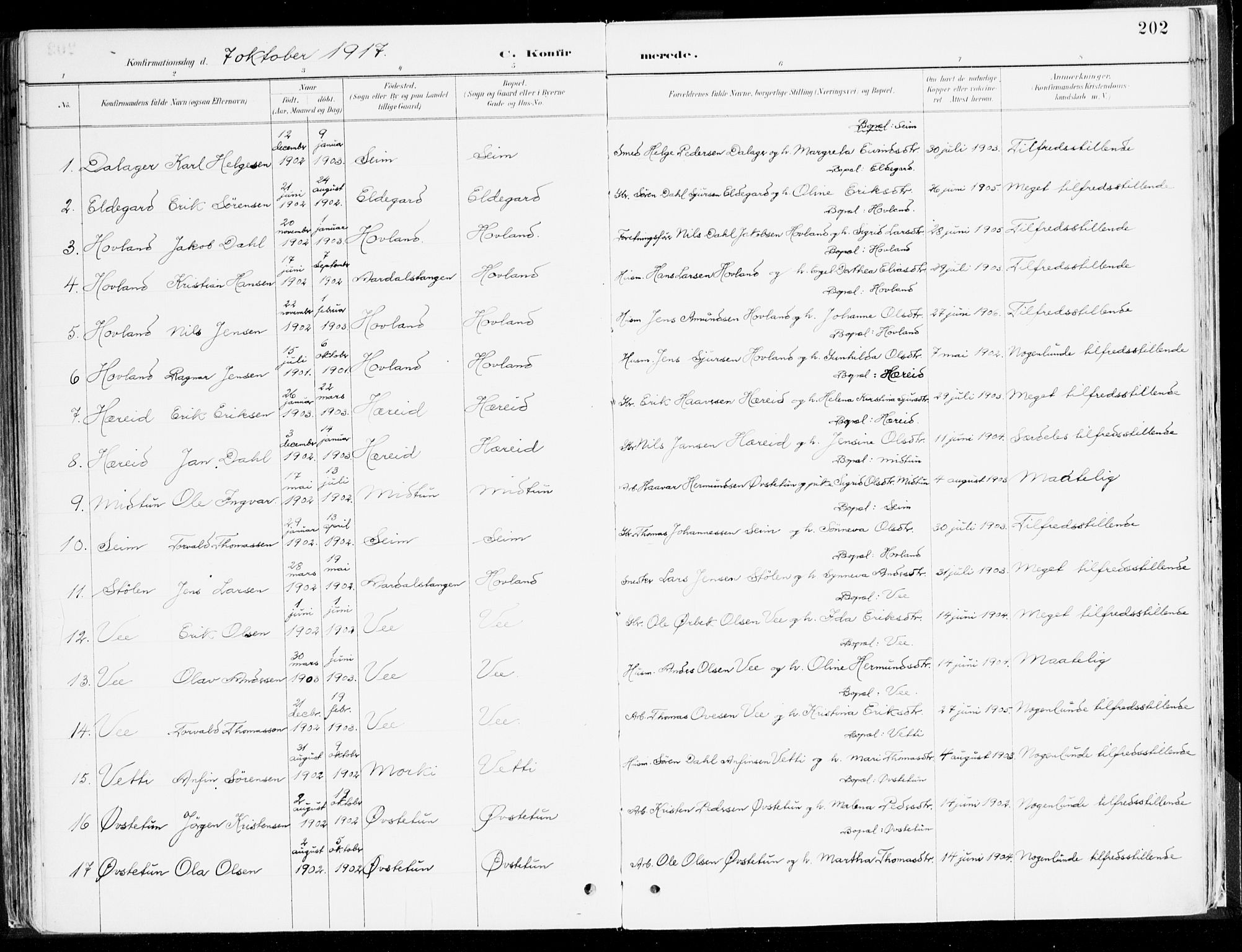 Årdal sokneprestembete, SAB/A-81701: Parish register (official) no. A 5, 1887-1917, p. 202