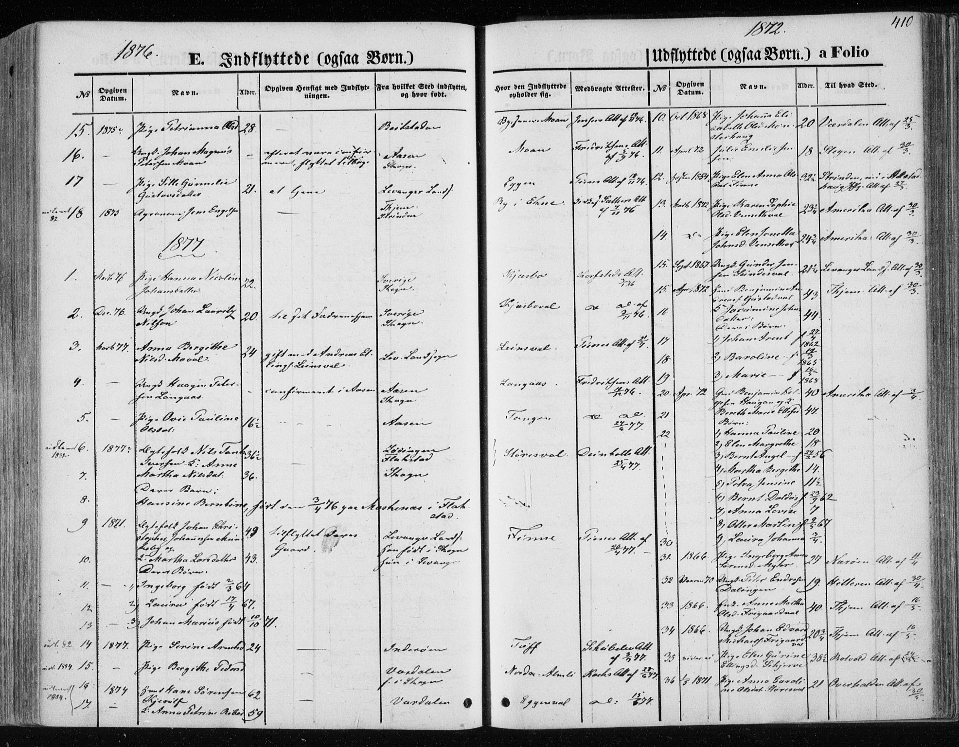 Ministerialprotokoller, klokkerbøker og fødselsregistre - Nord-Trøndelag, SAT/A-1458/717/L0157: Parish register (official) no. 717A08 /1, 1863-1877, p. 410