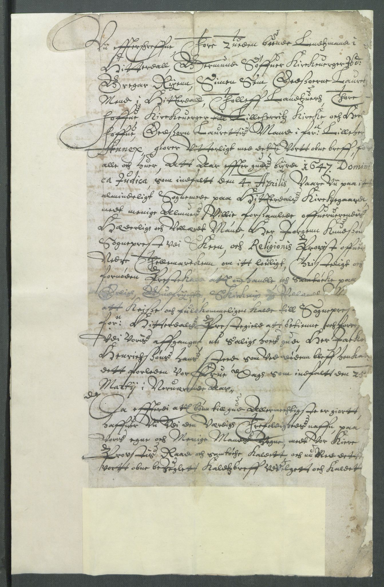 Riksarkivets diplomsamling, AV/RA-EA-5965/F02/L0160: Dokumenter, 1647, p. 35