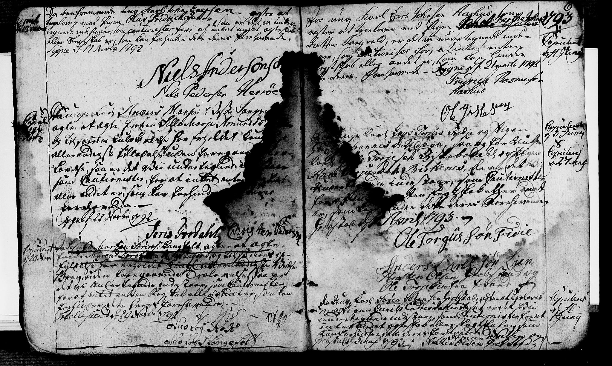 Søgne sokneprestkontor, SAK/1111-0037/F/Fa/Fab/L0007: Parish register (official) no. A 7, 1791-1851, p. 6