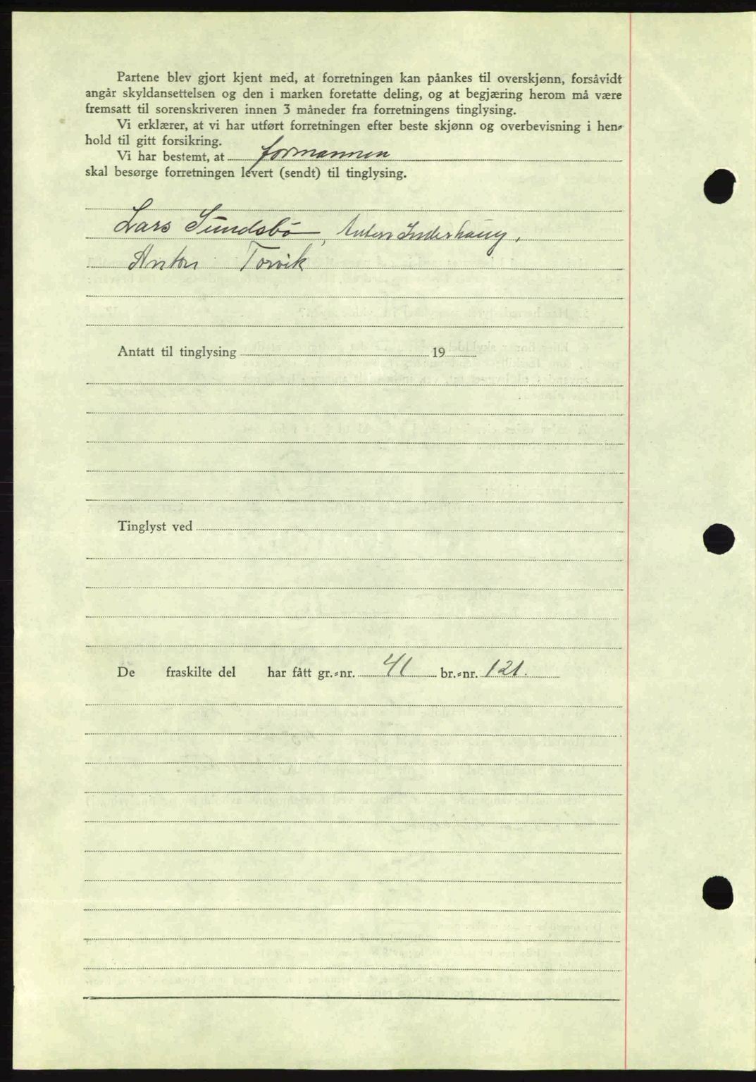 Romsdal sorenskriveri, AV/SAT-A-4149/1/2/2C: Mortgage book no. A8, 1939-1940, Diary no: : 663/1940