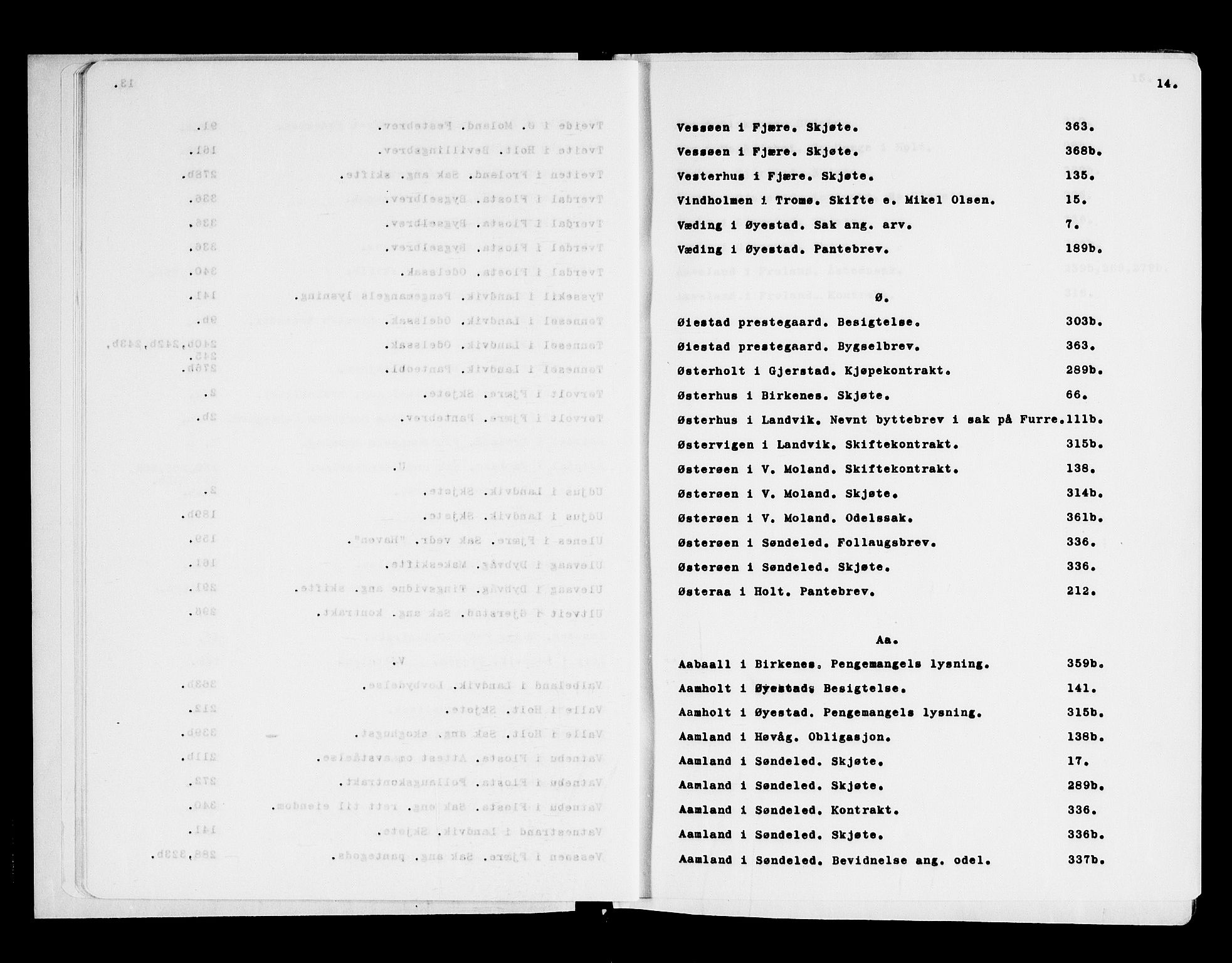 Nedenes sorenskriveri før 1824, AV/SAK-1221-0007/F/Fa/L0017: Tingbok med register nr 12, 1715-1717