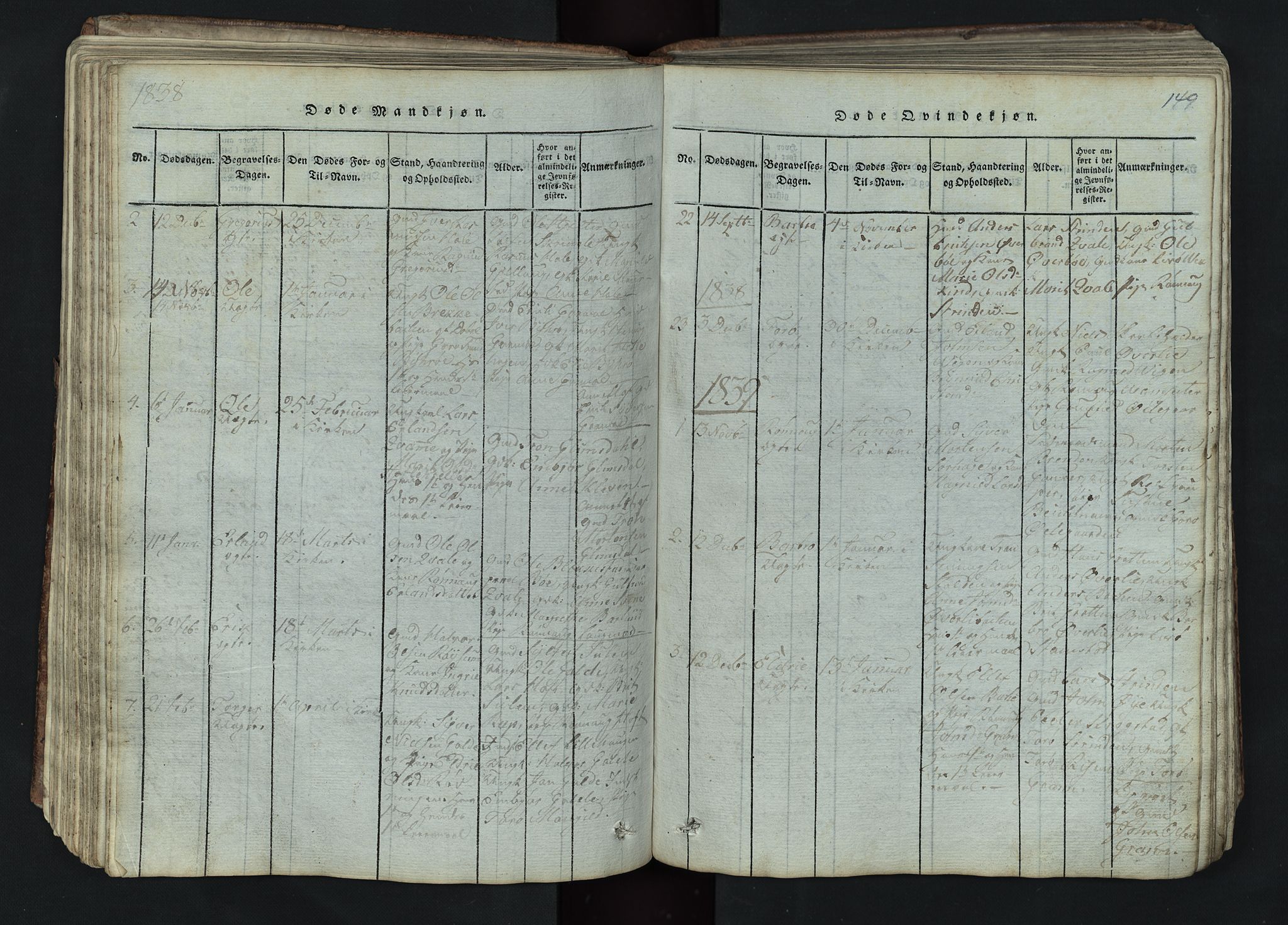 Lom prestekontor, SAH/PREST-070/L/L0002: Parish register (copy) no. 2, 1815-1844, p. 149