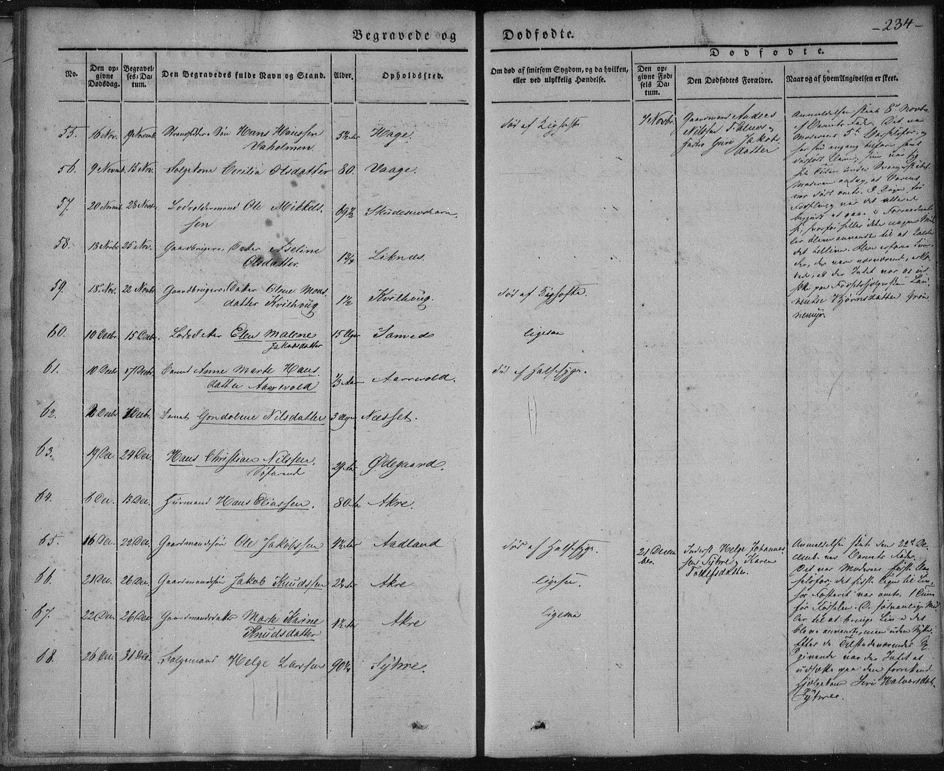 Skudenes sokneprestkontor, AV/SAST-A -101849/H/Ha/Haa/L0003: Parish register (official) no. A 2.2, 1841-1846, p. 234