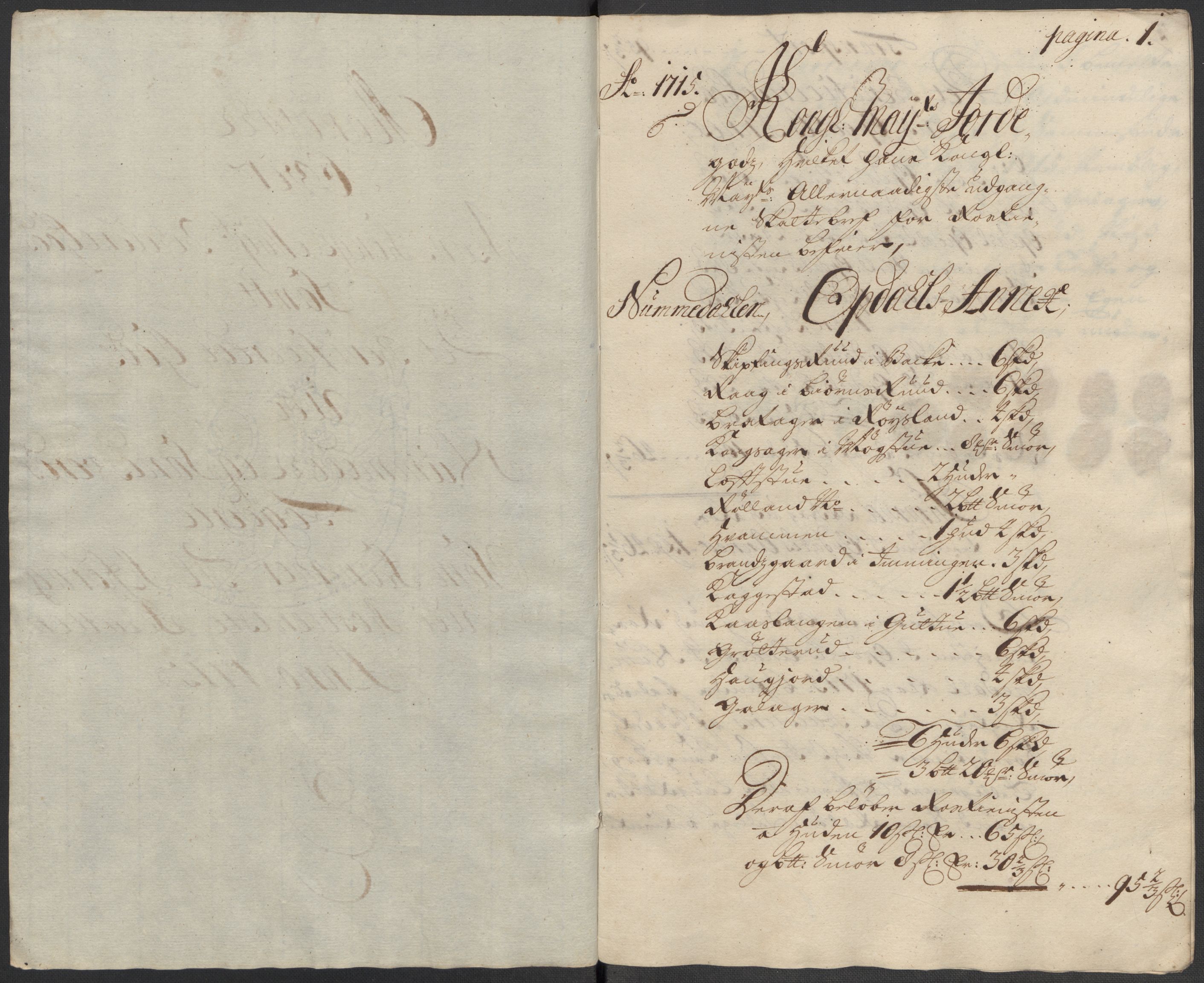 Rentekammeret inntil 1814, Reviderte regnskaper, Fogderegnskap, RA/EA-4092/R24/L1591: Fogderegnskap Numedal og Sandsvær, 1715, p. 343