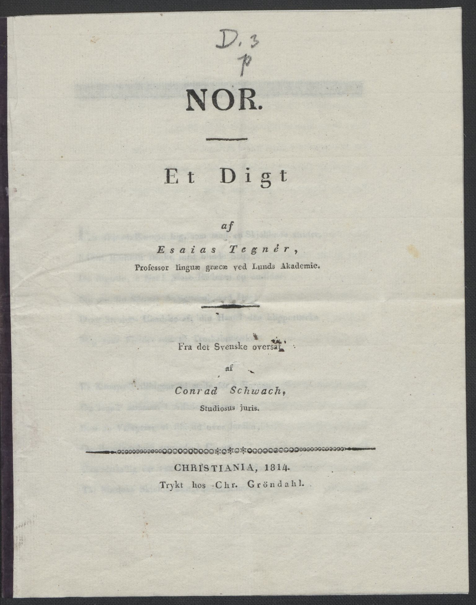 Christie, Wilhelm Frimann Koren, RA/PA-0014/F/L0004: Christies dokumenter fra 1814, 1814, p. 232