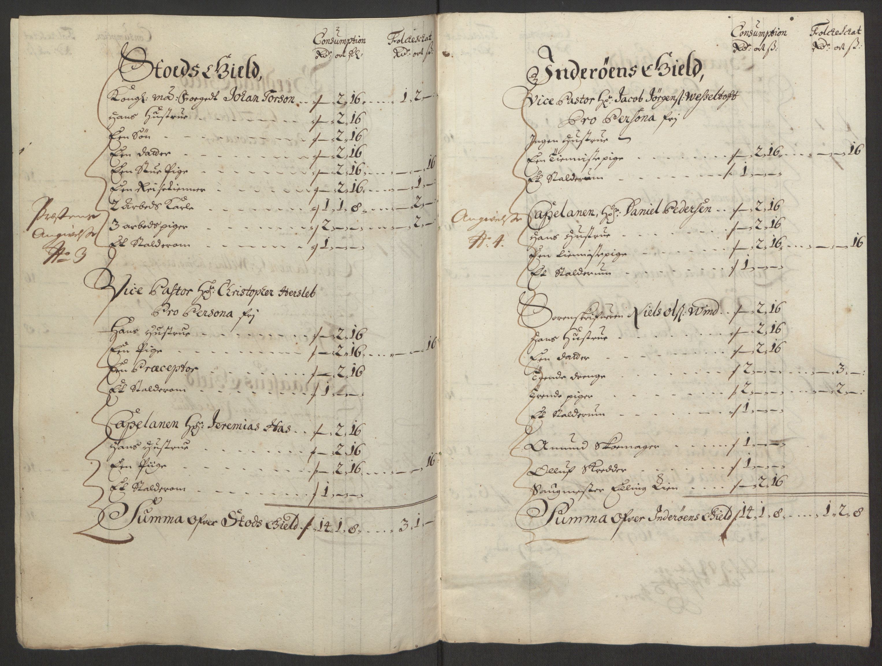 Rentekammeret inntil 1814, Reviderte regnskaper, Fogderegnskap, RA/EA-4092/R63/L4309: Fogderegnskap Inderøy, 1695-1697, p. 436