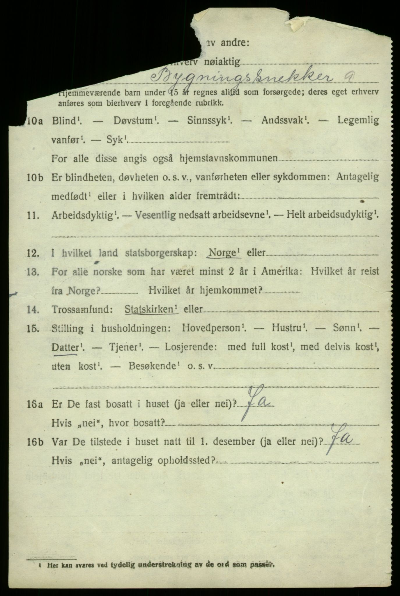 SAB, 1920 census for Samnanger, 1920, p. 2926