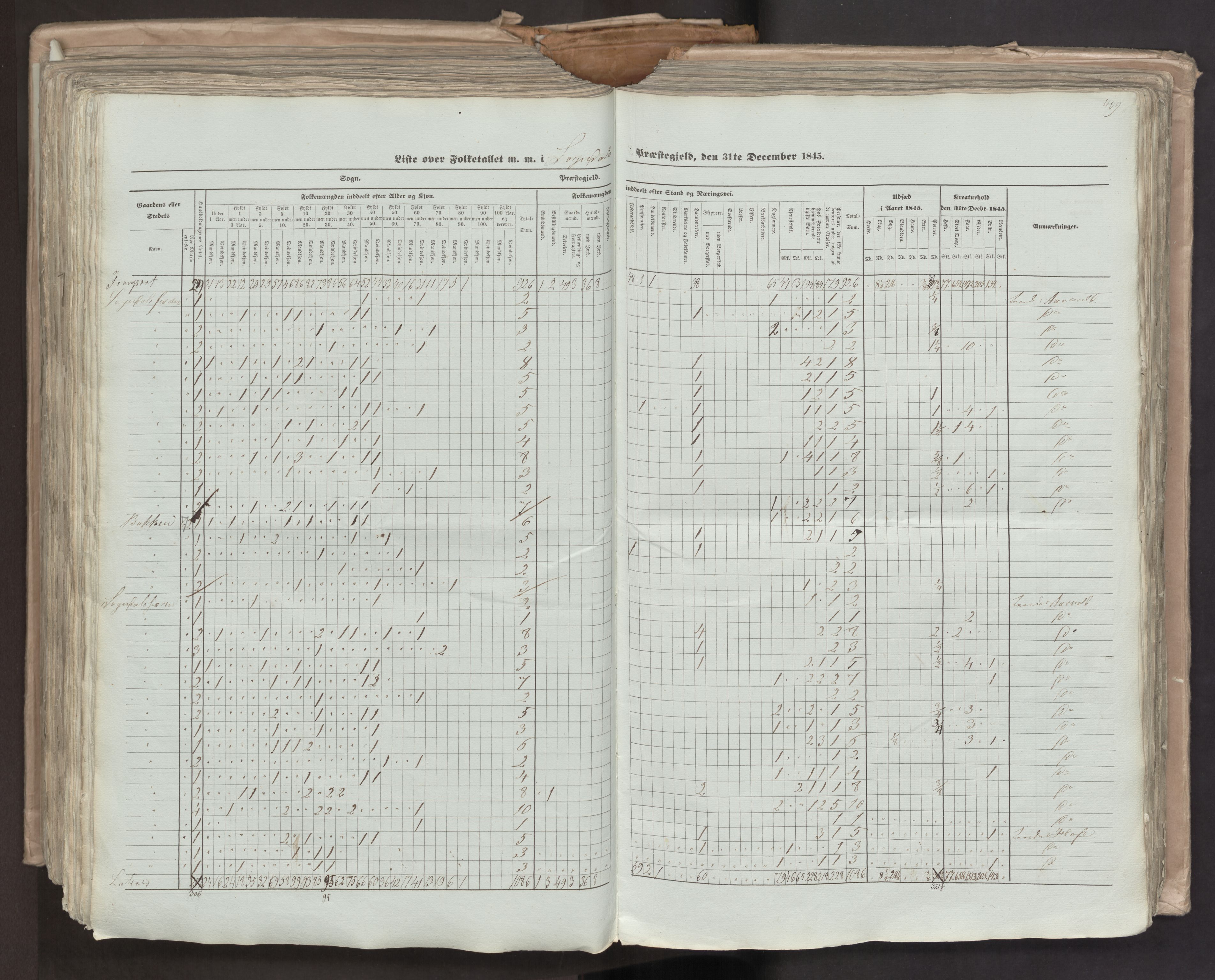 RA, Census 1845, vol. 7: Søndre Bergenhus amt og Nordre Bergenhus amt, 1845, p. 409